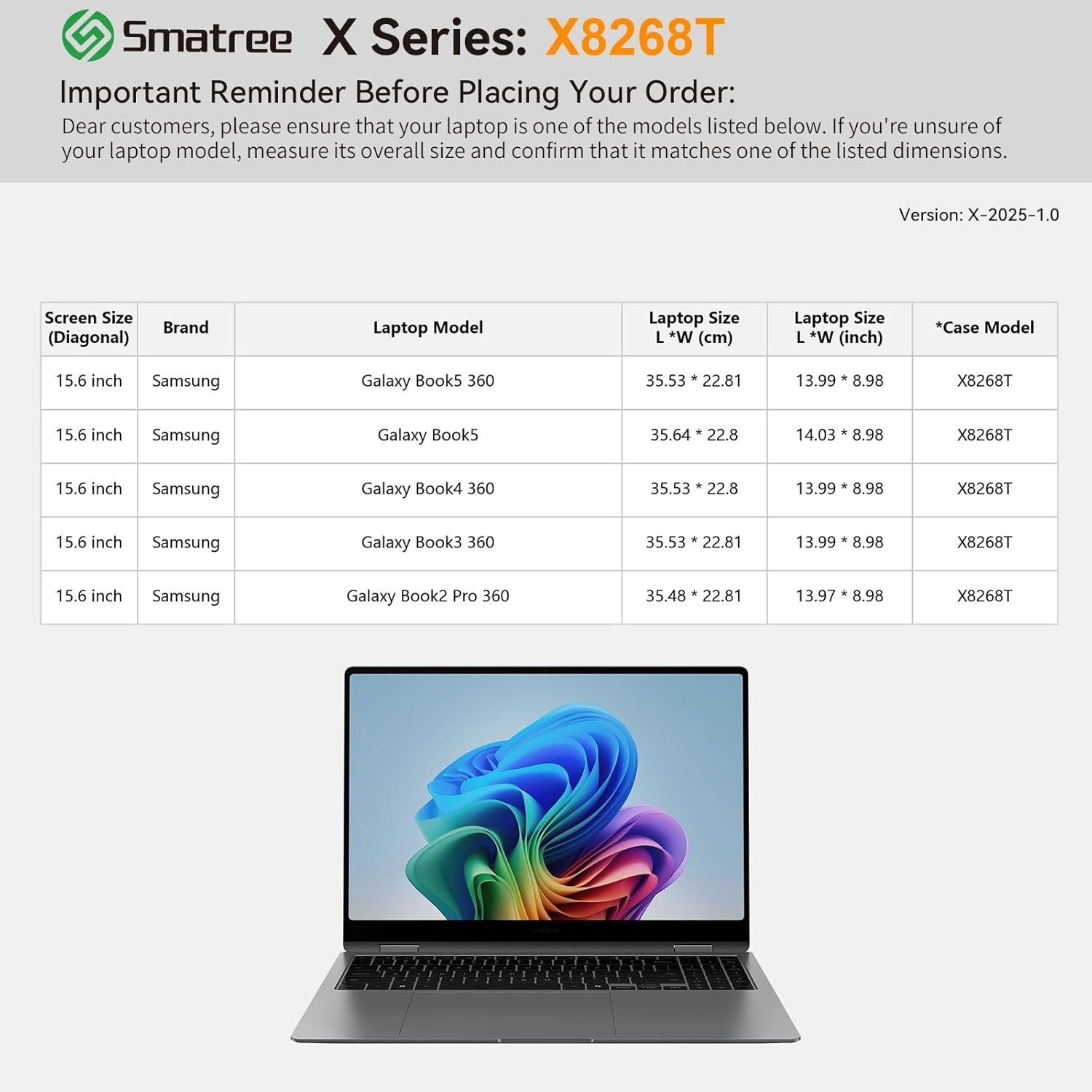 Hard EVA Protective Sleeve Case for 15.6 inch Samsung Galaxy Book 5/4/3 360