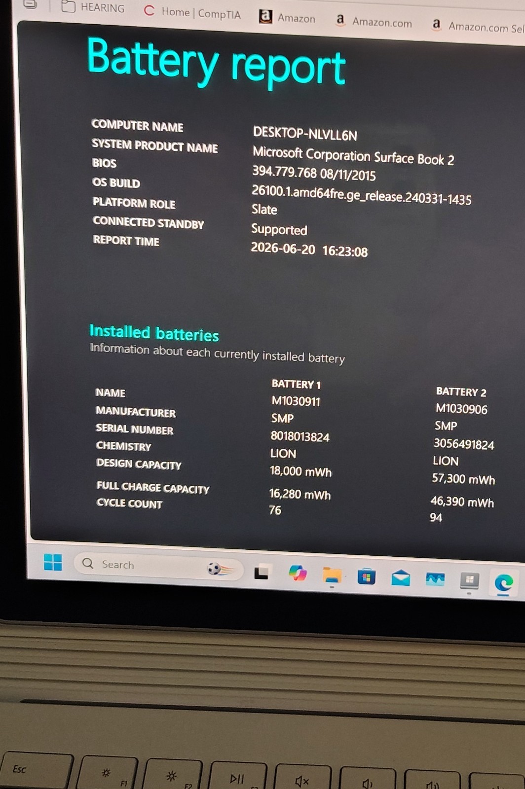Microsoft 13.5″ Surface Book 2 i7-8650U 16GB 512GB SSD NVIDIA GeForce Win 11 Pro