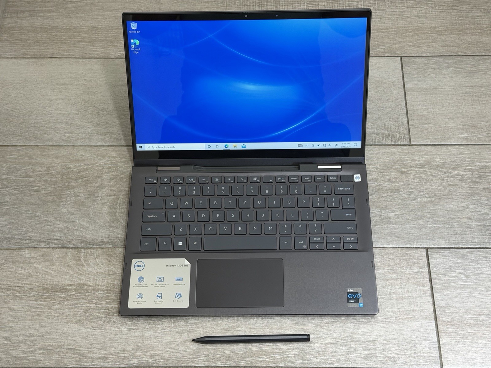 Dell Inspiron 7306 2-in-1 Touch Laptop Intel Core i7-1165G7 512GB SSD 16GB RAM