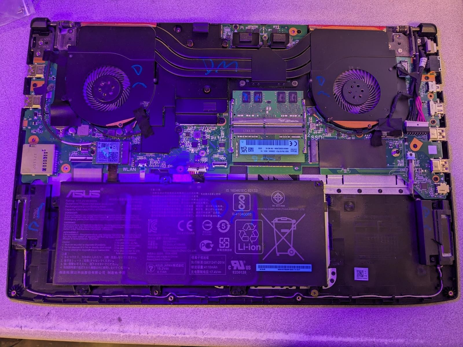 ASUS GL703V i7-7700HQ @ 2.80GHz, 12GB RAM, NO HDD/OS