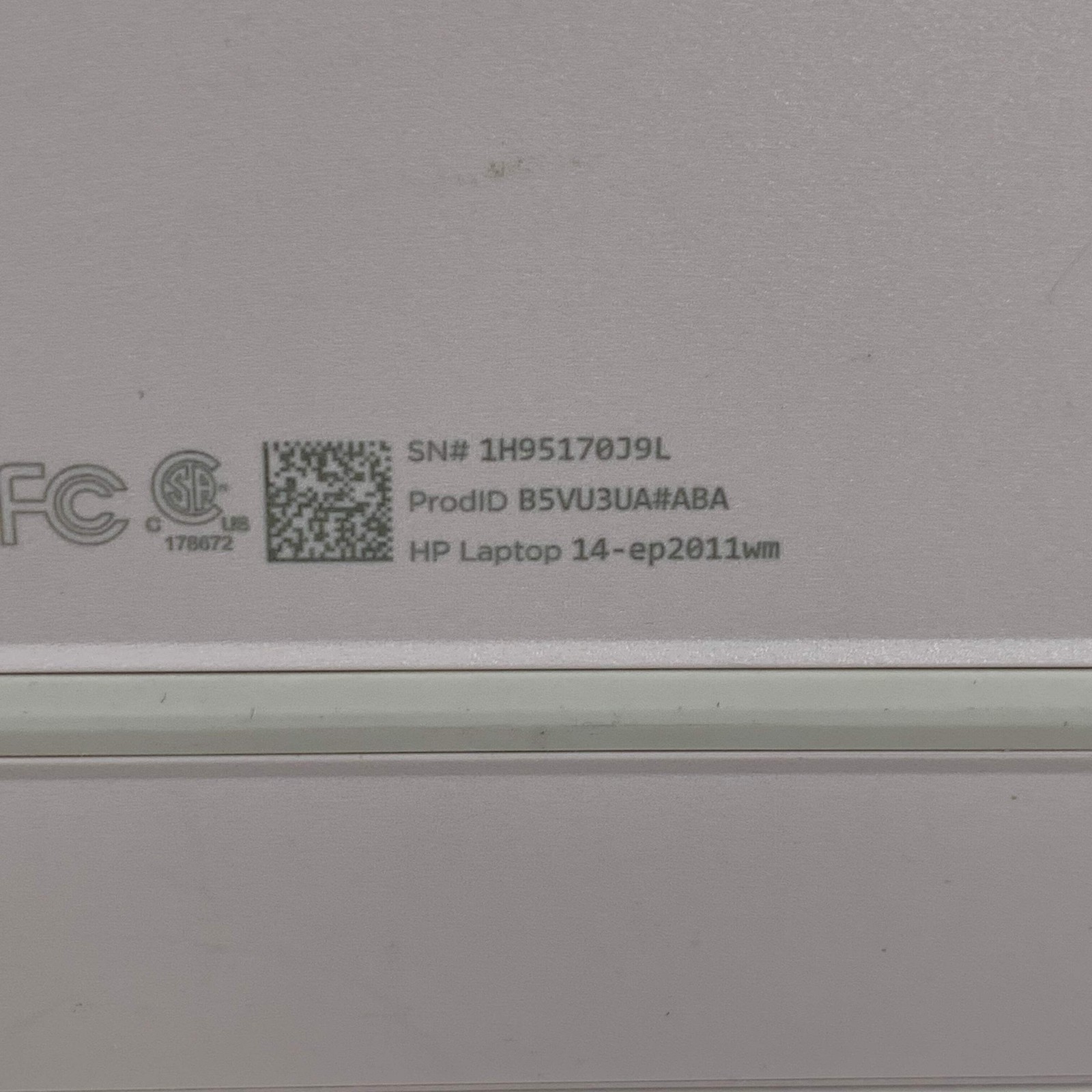 HP Laptop 14-EP2011WM 14″ N150 0.8 GHz 4GB RAM 128GB SSD