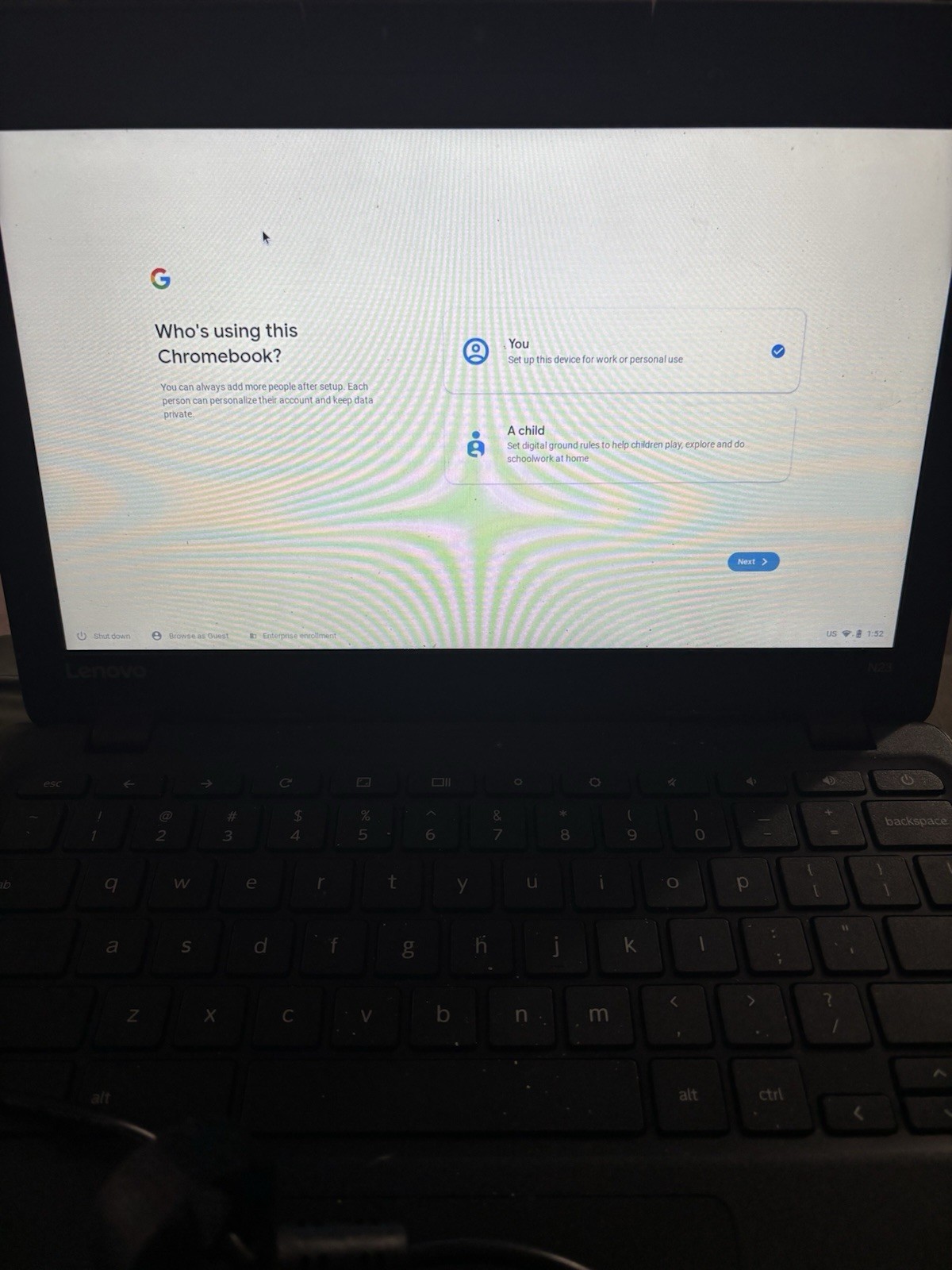 Lenovo N23 Chromebook Intel Celeron 1.60 GHz 4GB Ram 16GB SSD No Charger Works!