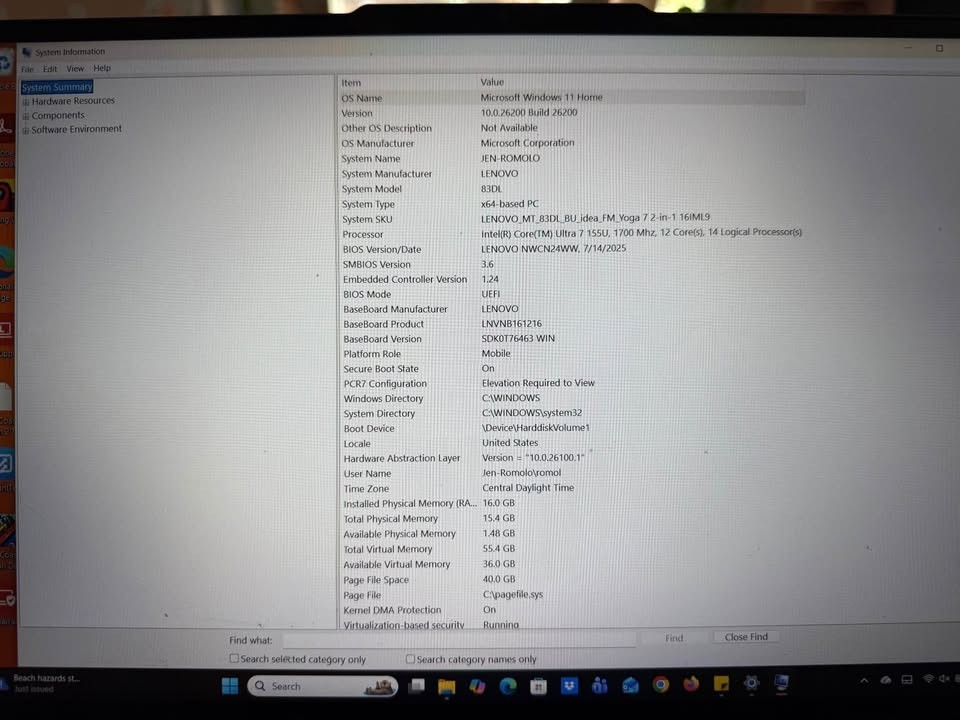 Lenovo Yoga 7 16” 2-in-1 Touchscreen Laptop – Intel Core Ultra 7 / 16GB / 1TB SS