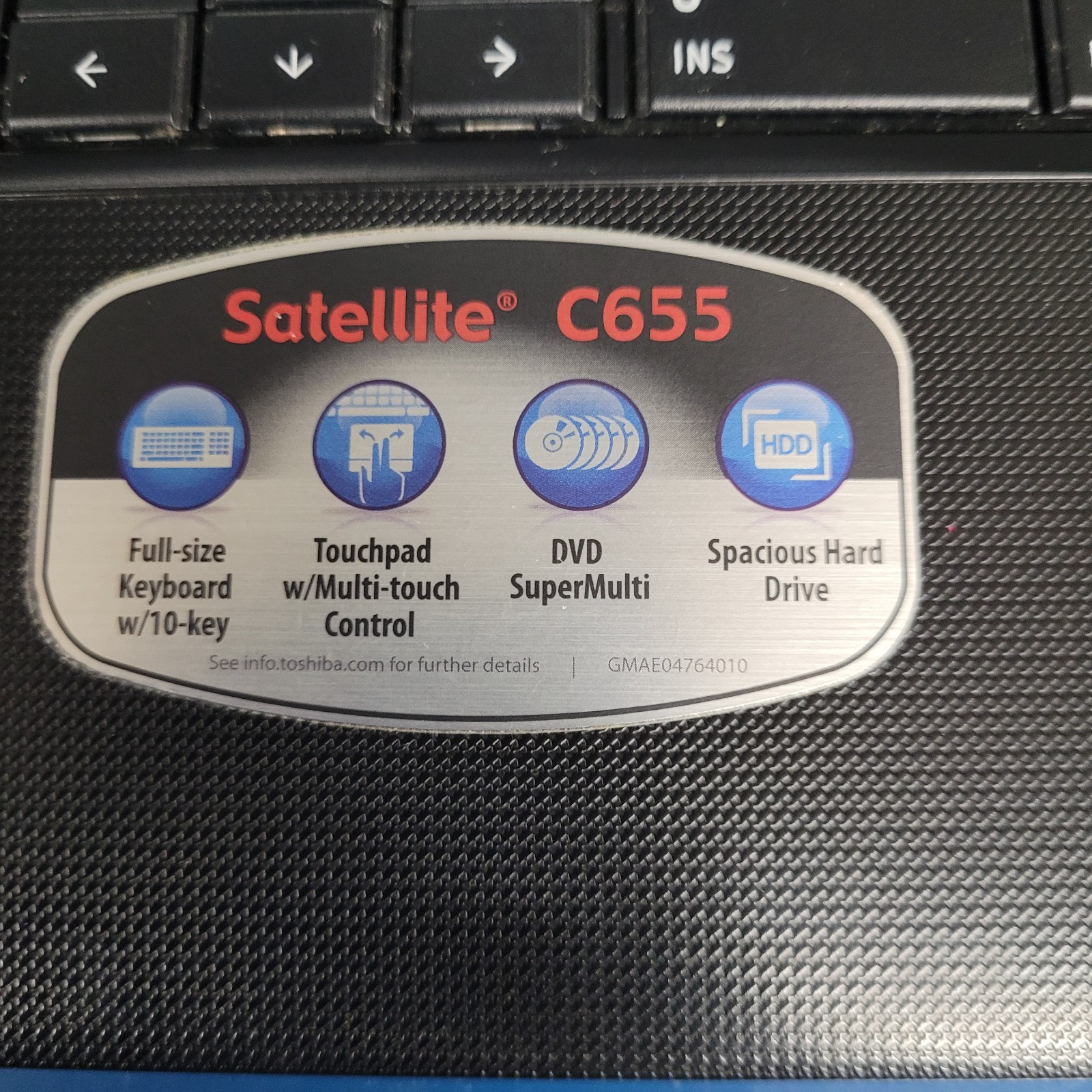 Toshiba Satellite C655D-S5236 15.6″ AMD C-50 @1.00 GHz 3 GB RAM NO HDD