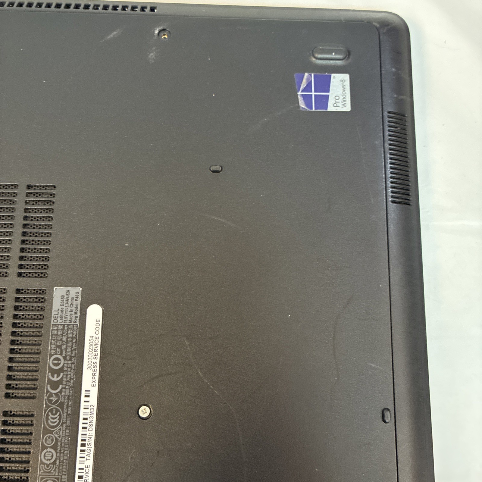 Dell Latitude E5450 i5-5300U@2.3GHz 8GB Ram No HD Bad battery Read Description