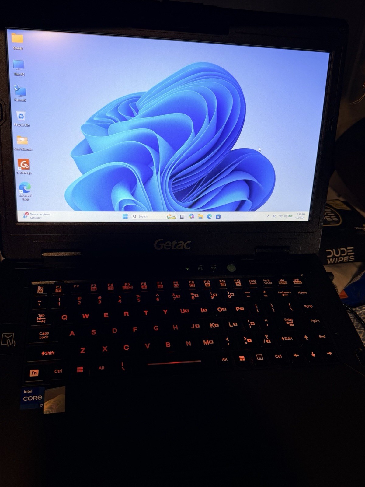 Getac S410 G5 Rugged 12-Core i7-1360P 5.00GHz 512GB SSD 32GB RAM Windows 11 Pro