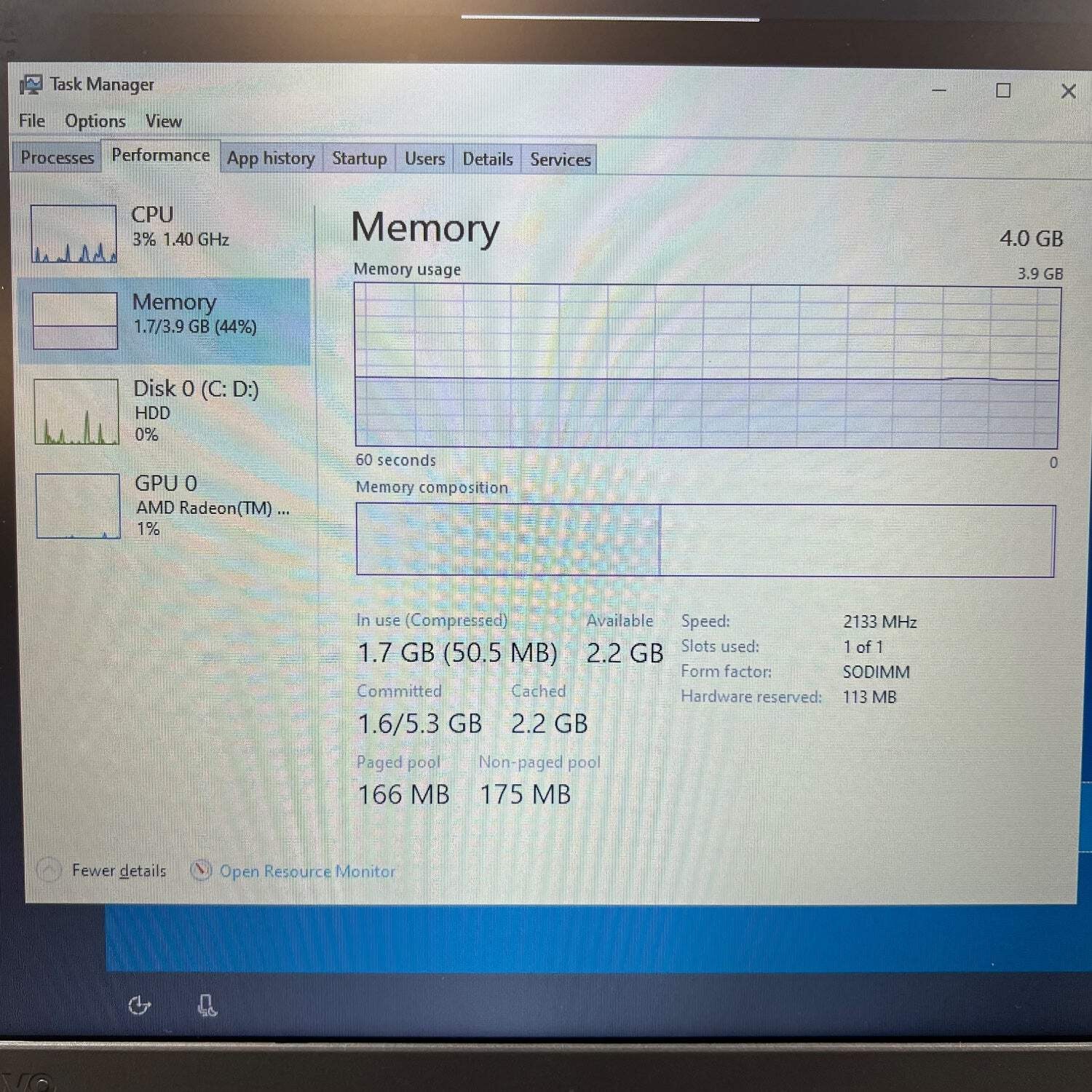Lenovo IdeaPad 1 130-15AST 15.6″ A9 9225 2.6GHz 4GB RAM 128GB HDD