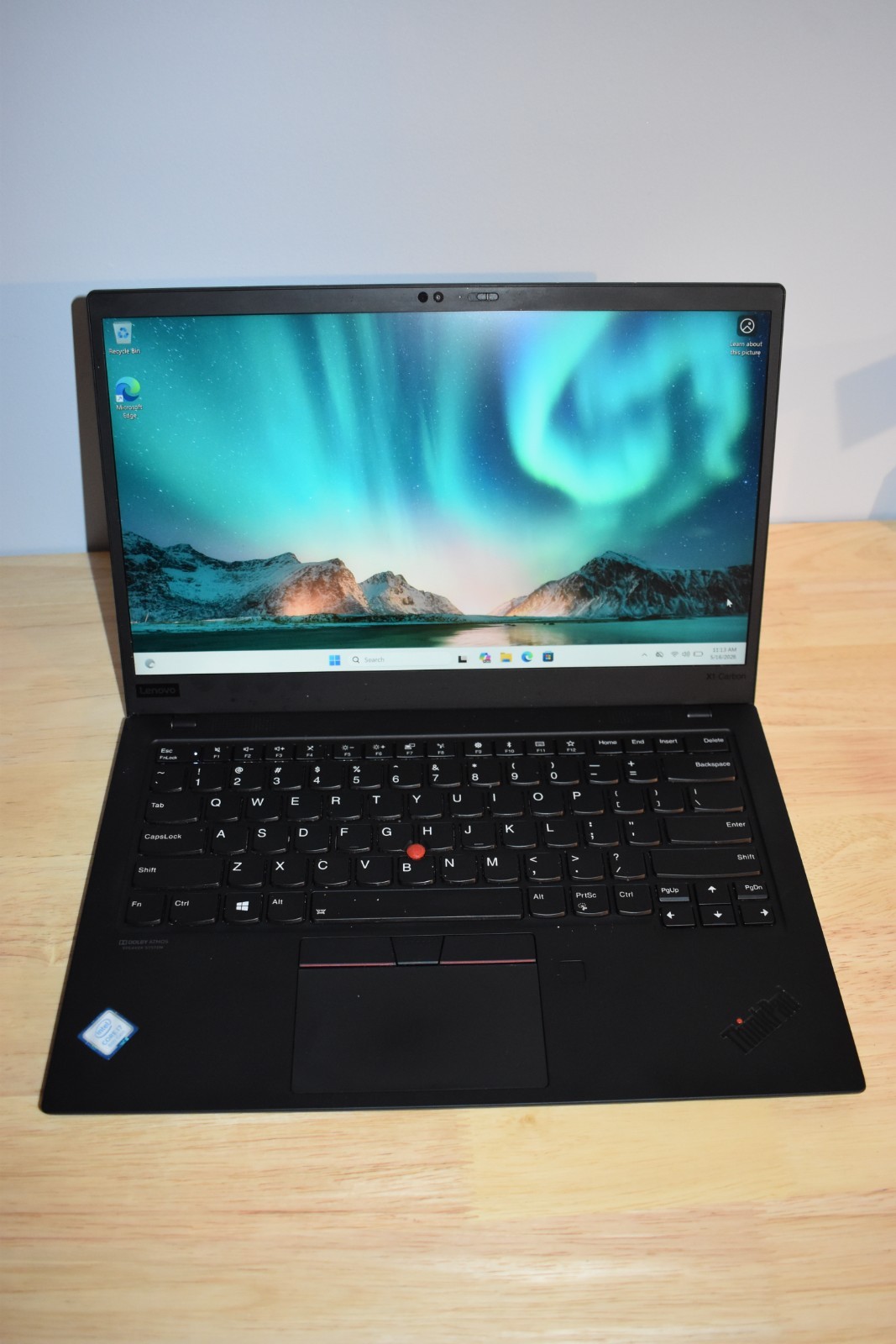 Lenovo ThinkPad X1 Carbon 7th Gen i7-8565U 16GB RAM WQHD 2560×1440 Windows 11