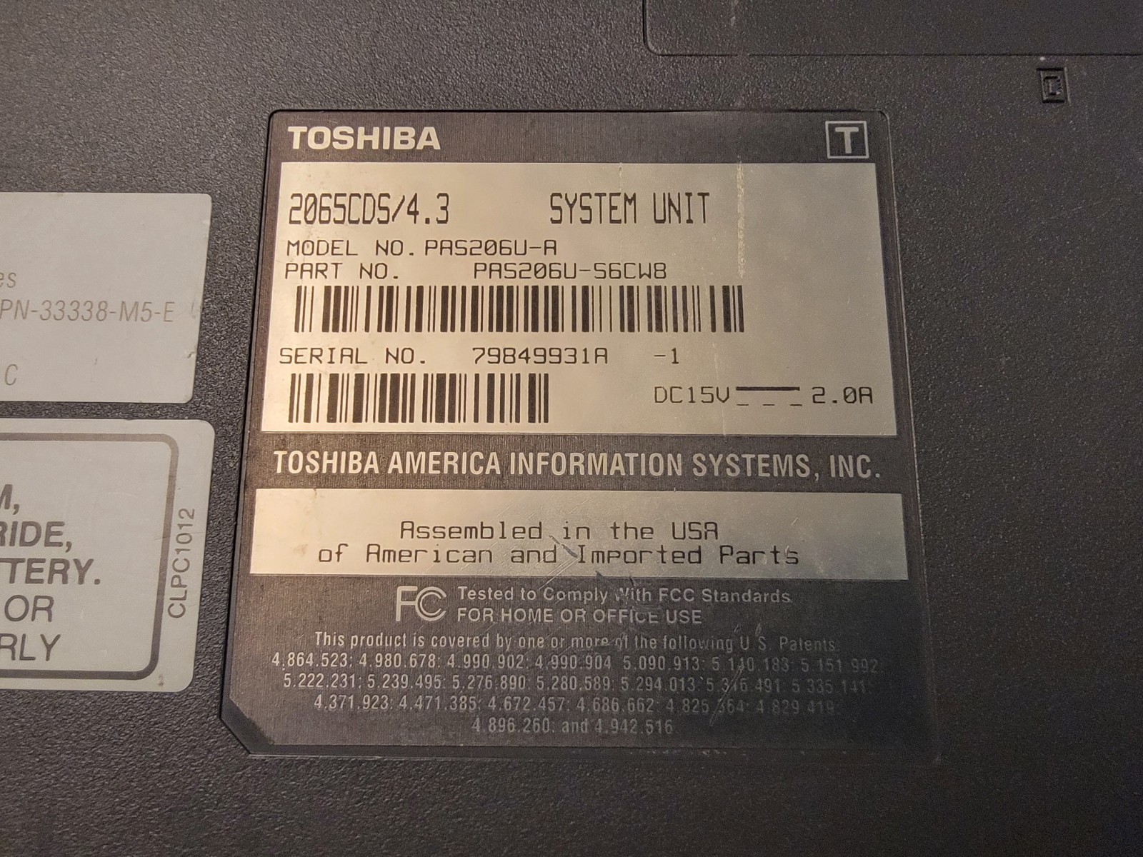 Toshiba 325CDS & Toshiba 2065CDS Satellite Vintage Laptop – Retro – WIN 98 DOS