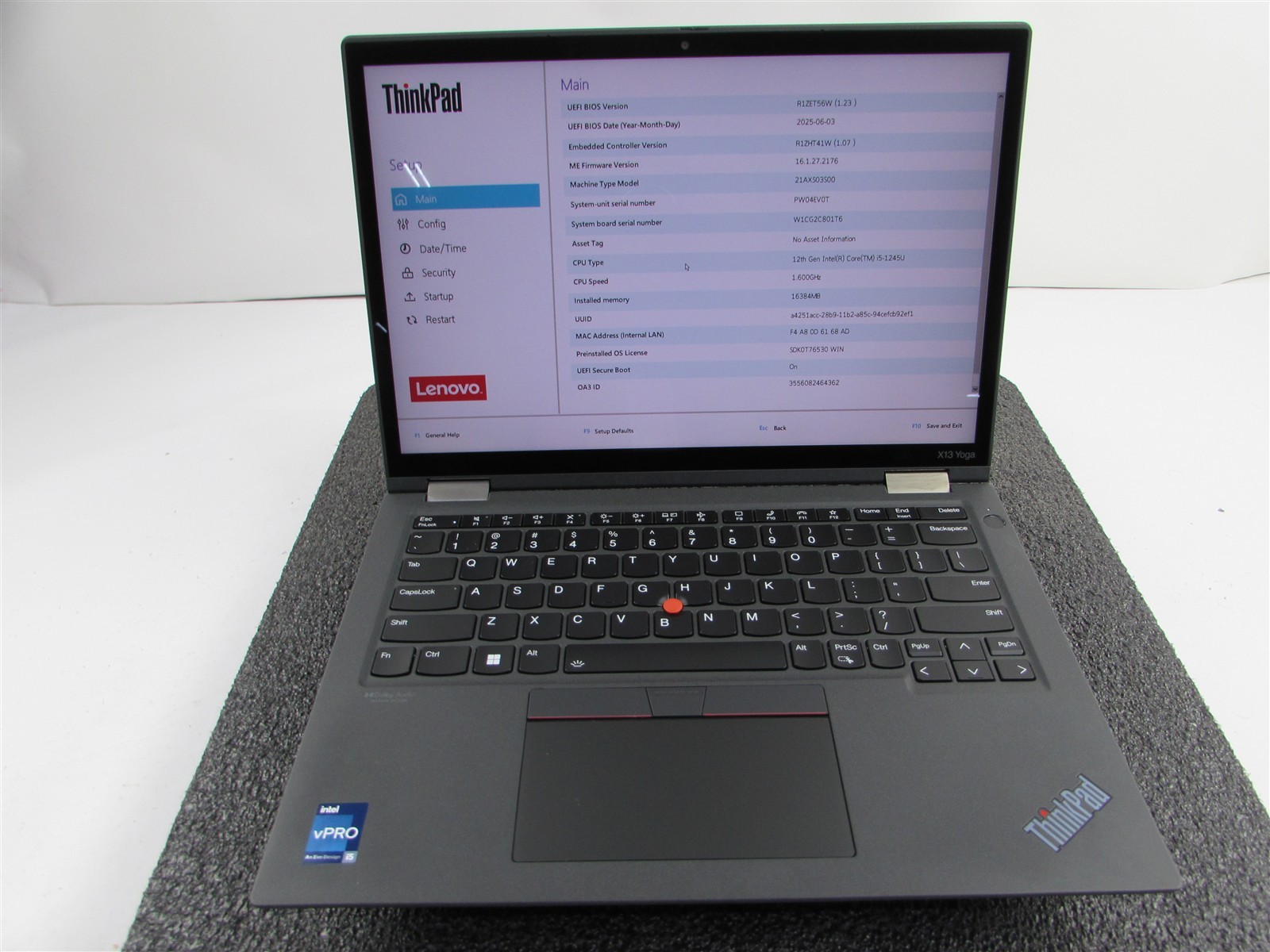 LENOVO THINKPAD X13 YOGA (Gen 3) 13.3″ 2-in-1 I5-1245U 256GB SSD 16GB RAM WIN 11