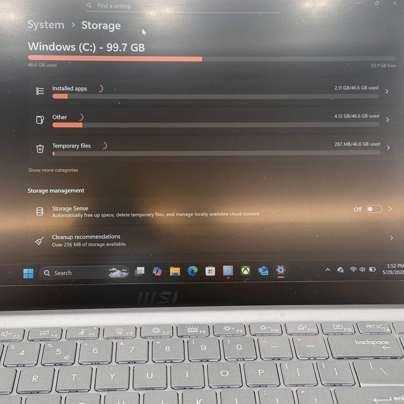 MSI Modern 14 B10MV 14-inch Blue Laptop