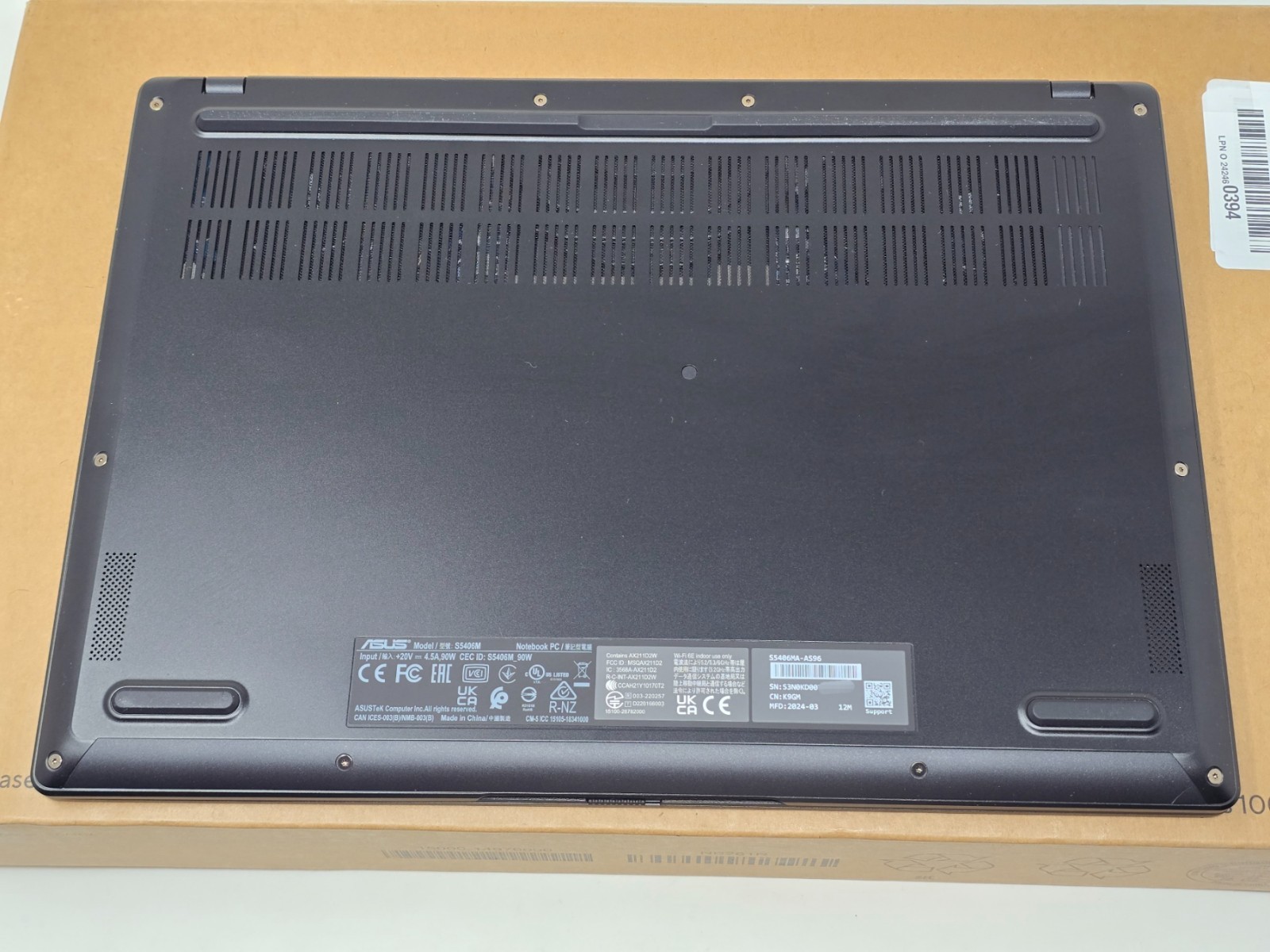 ASUS Vivobook S 14 OLED Intel Ultra 9 185H 16GB RAM 1TB SSD RGB S5406MA-AS96