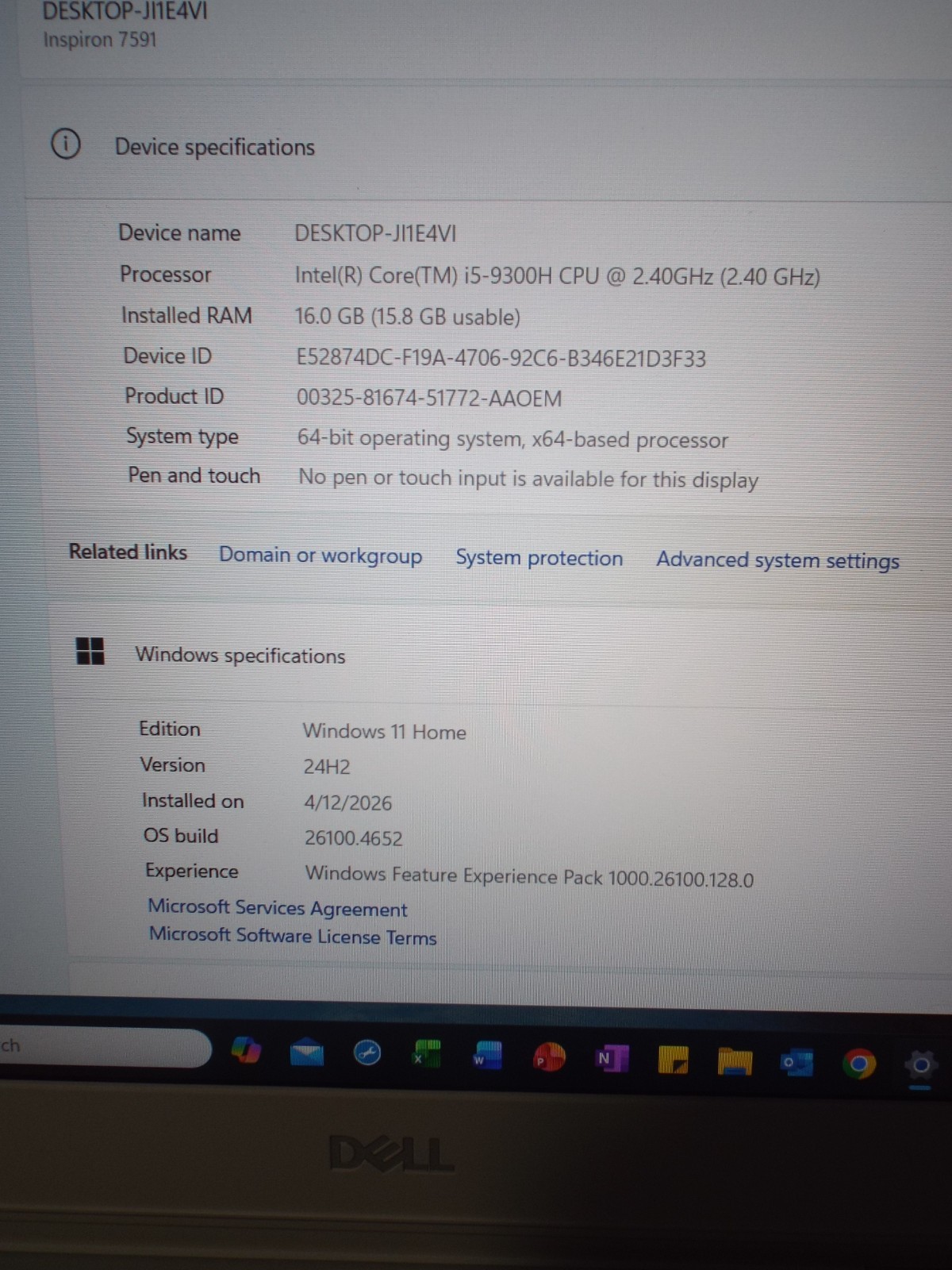 Dell Inspiron 15 7000 Laptop Intel Core