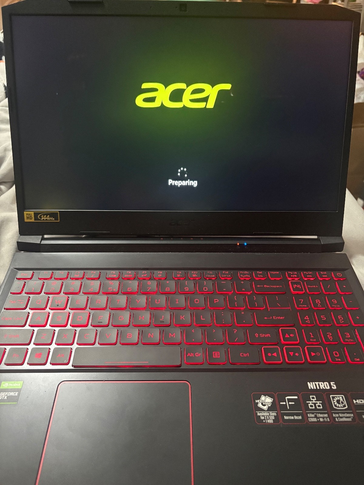 Acer Nitro 5 AN515-54-5812 15.6 inch (256GB, Intel Core i5 9th Gen., 2.40GHz,…