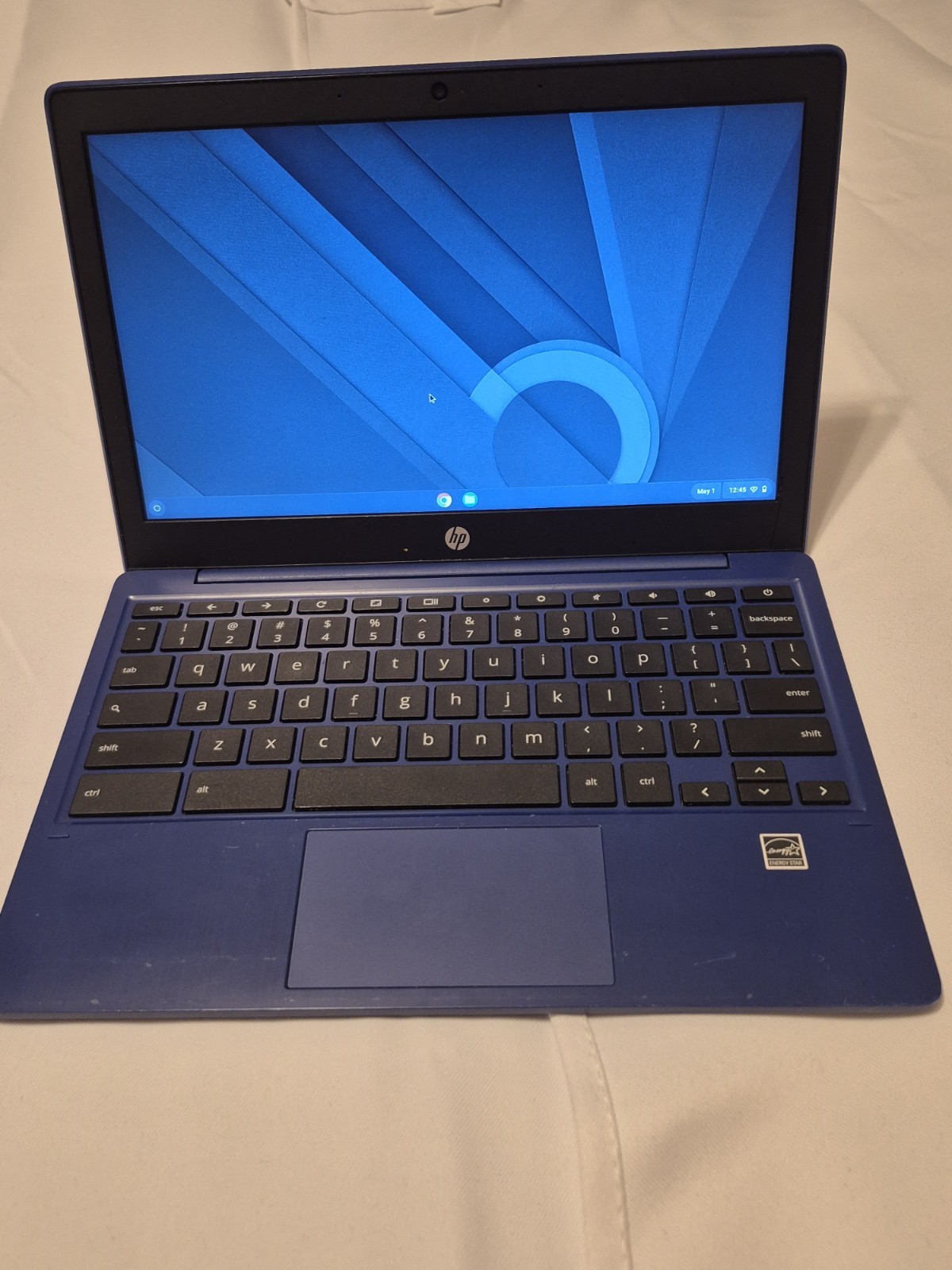 HP Chromebook Blue Built-in Webcam Chrome OS Less Than 12 in Laptop no box