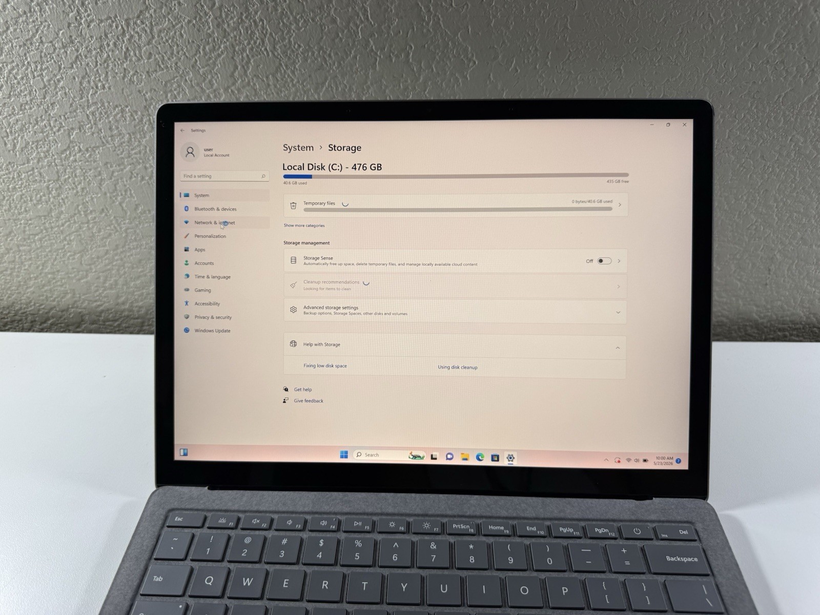 Microsoft Surface Laptop 5 13.5” 1950 Intel Core i7-1265U 16GB RAM 512GB NVME