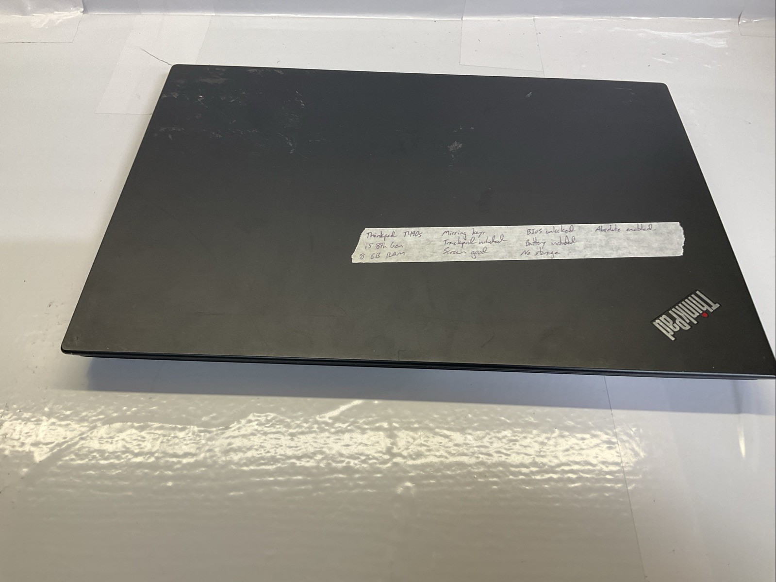 Lenovo ThinkPad T490s | Intel Core i5 8th Gen | 8GB RAM | Powers On (U15)