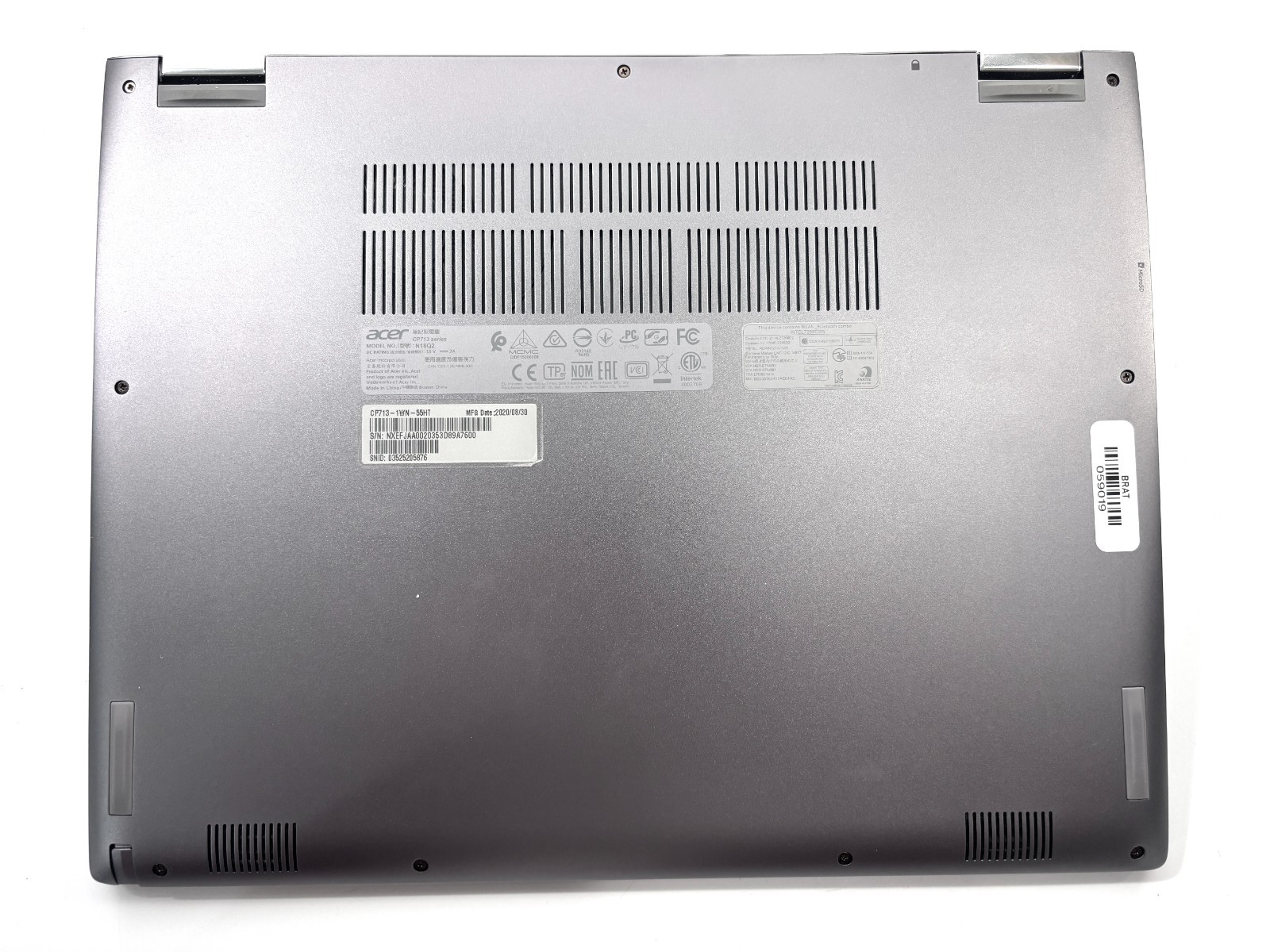 Acer Chromebook Spin 13 – 13.5″ QHD+ Touch, 1.6GHz i5, 8GB RAM, 64GB SSD