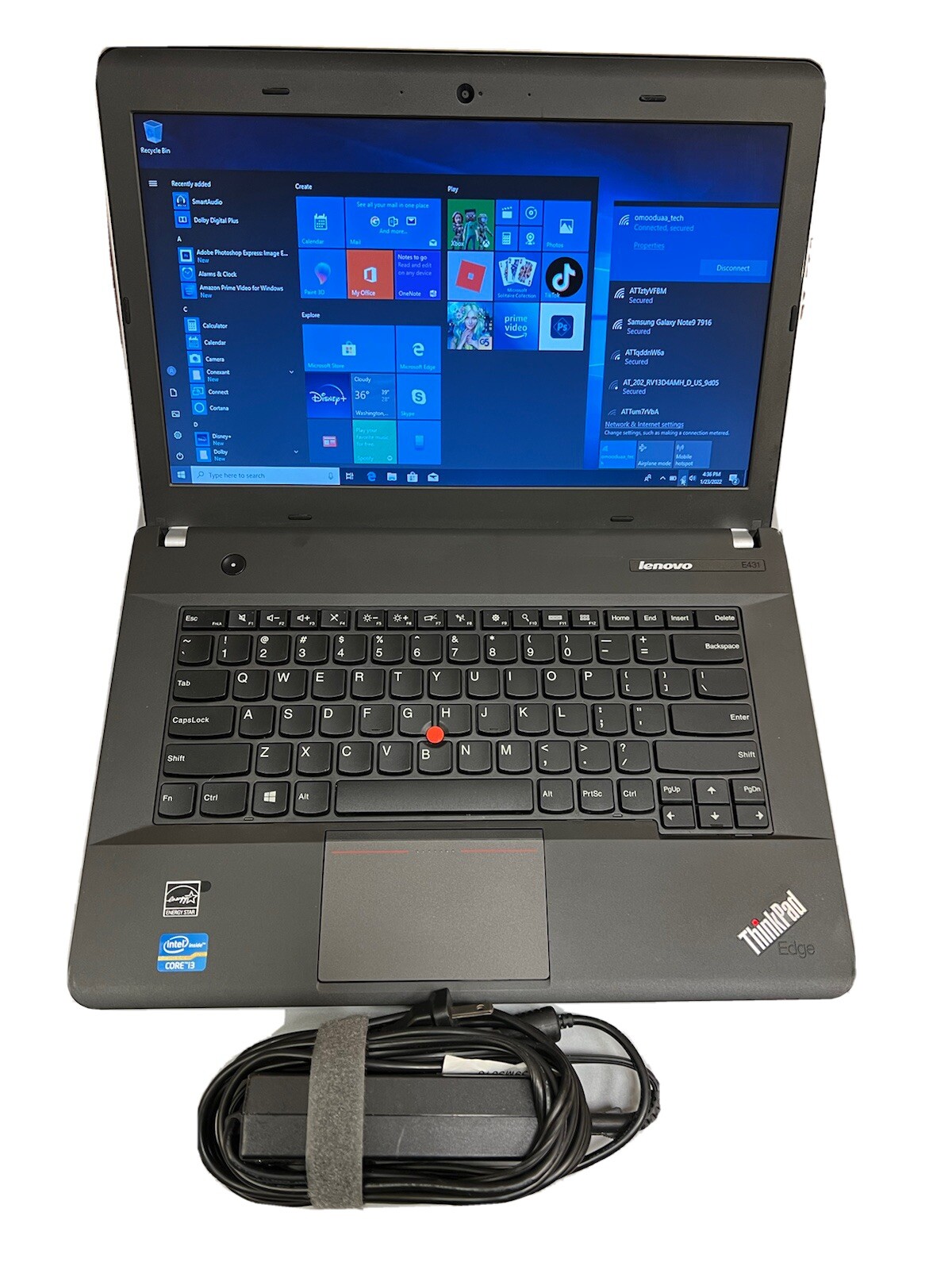 LENOVO THINKPAD EDGE E431 Intel Core i3-2348m 2.30GHz 4GB RAM 250GB HDD WEBCAM