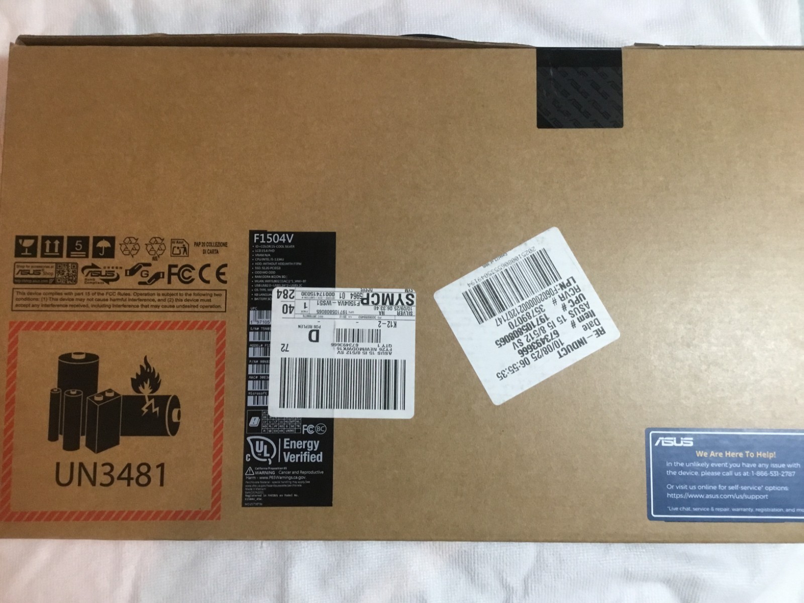 ASUS F1504VA-WS51-D Vivobook 15 15.6″ FHD I5-1334U 1.3GHz Intel UHD Graphics 8GB