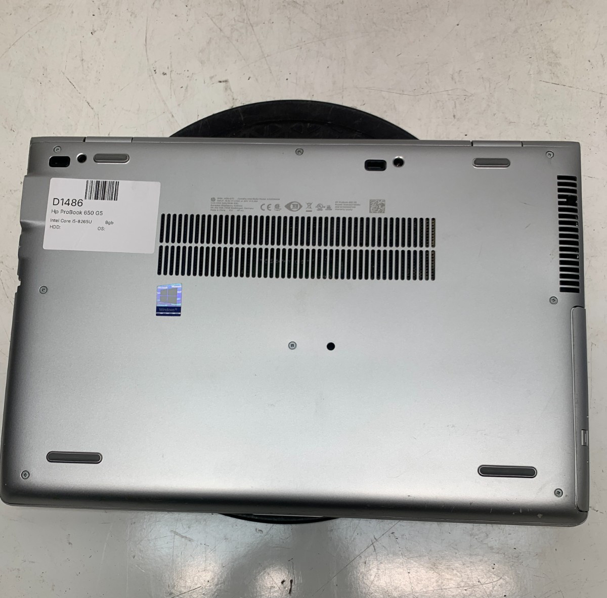 HP ProBook 650 G5 Intel Core i5-8265U 1.6GHz 8GB 256GB SSD Windows 11