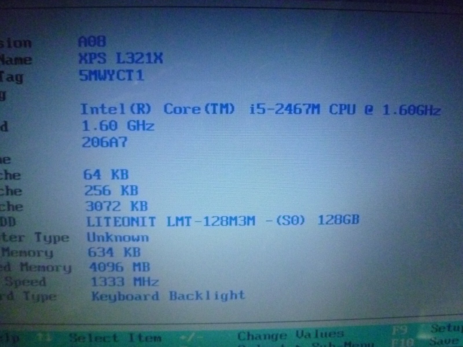 DELL XPS L321X INTEL CORE i5-2467M 4GB RAM 128GB HD SSD LAPTOP (X369)