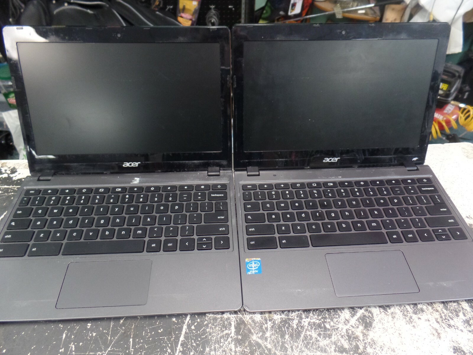 PARTS/REPAIR Lot of 2 ACER Chromebook C720 (11.6″, 16GB SSD, 2 GB RAM, Celeron)