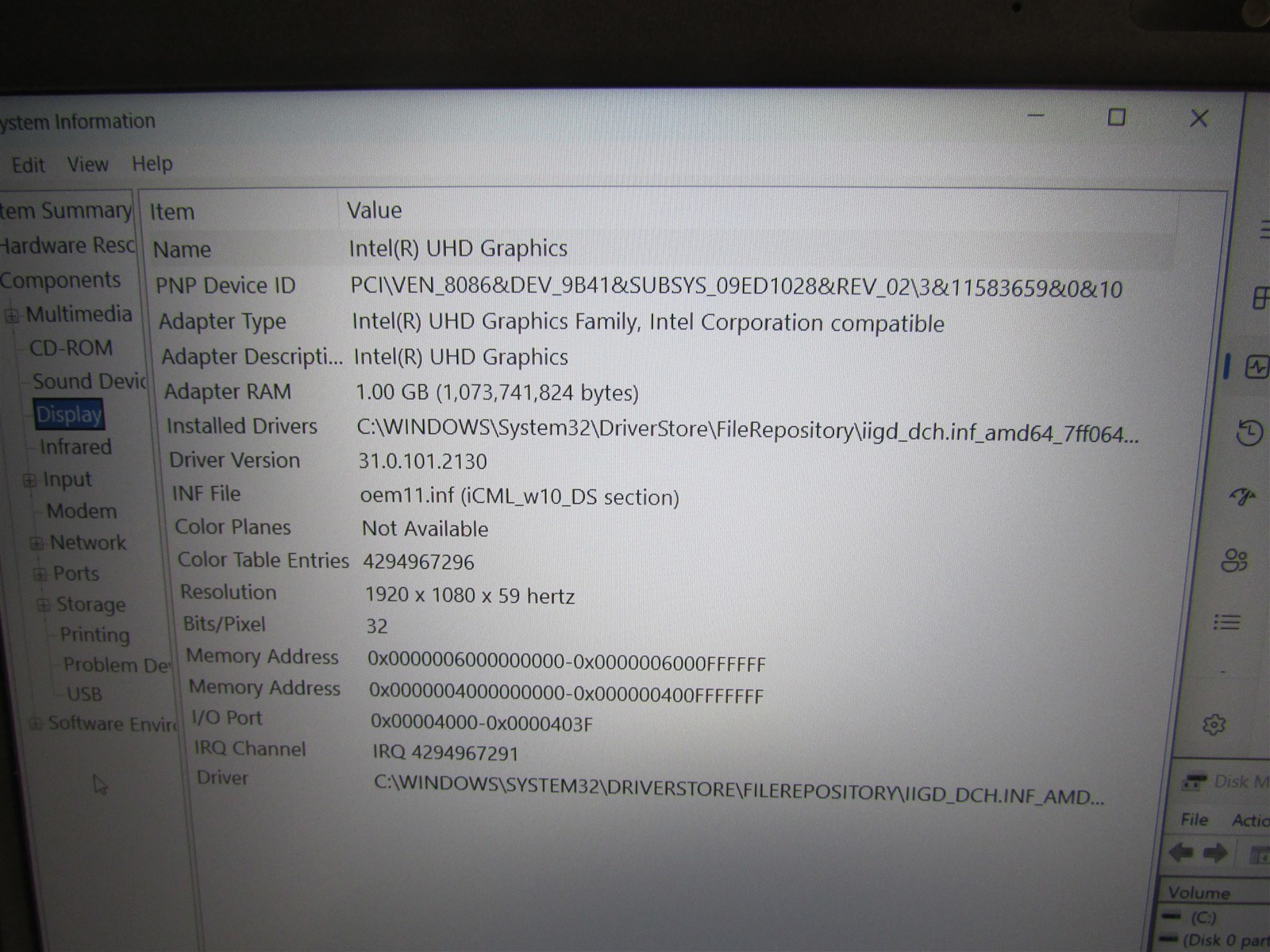 Dell Latitude 3510 i5-10210U 1.6GHz 16GB RAM 240GB SSD 15.6″ W11P Touch COSM DMG