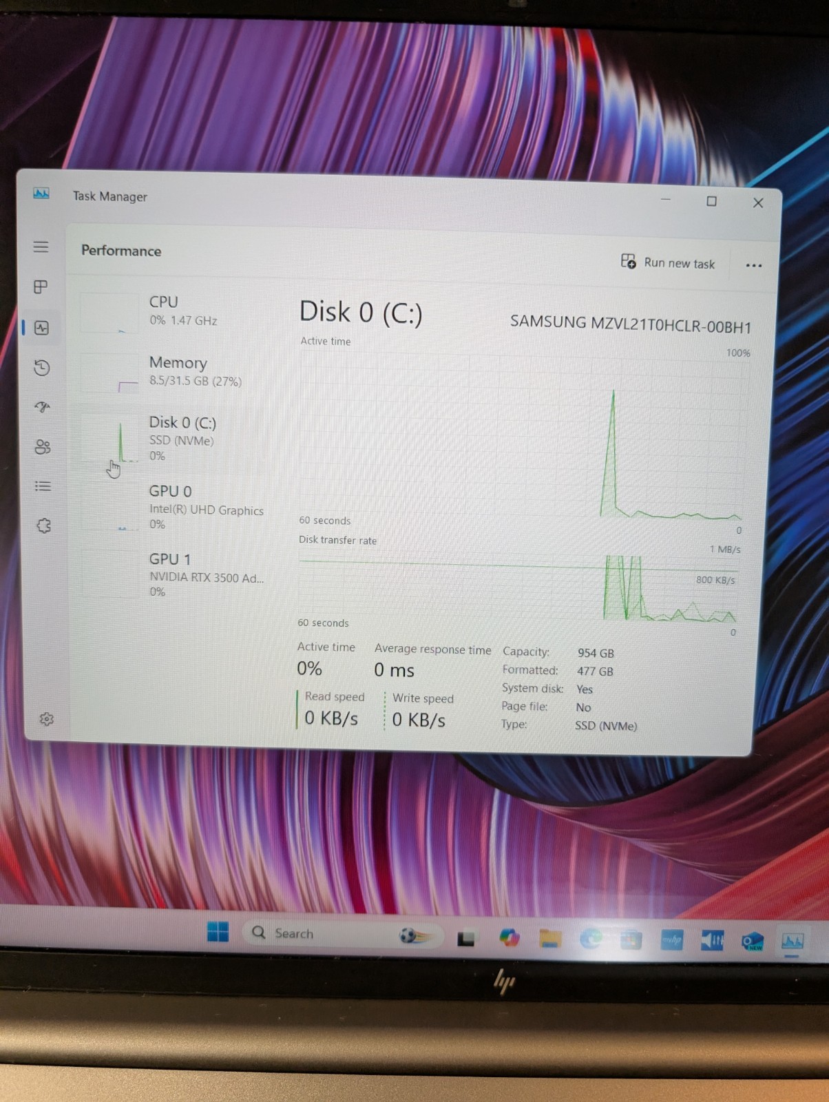HP Zbook Fury 16 G11 32GB 1TB Intel i9 13th Gen Nvidia RTX 3500 Ada