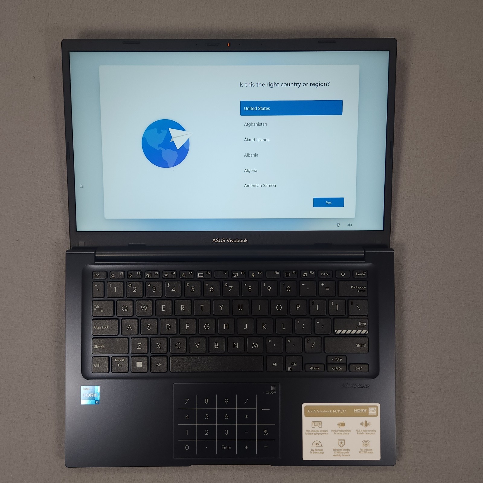 ASUS VivoBook 14 X1404V 14″ i3-1315U 8GB DDR4 128GB SSD Windows 11 Home