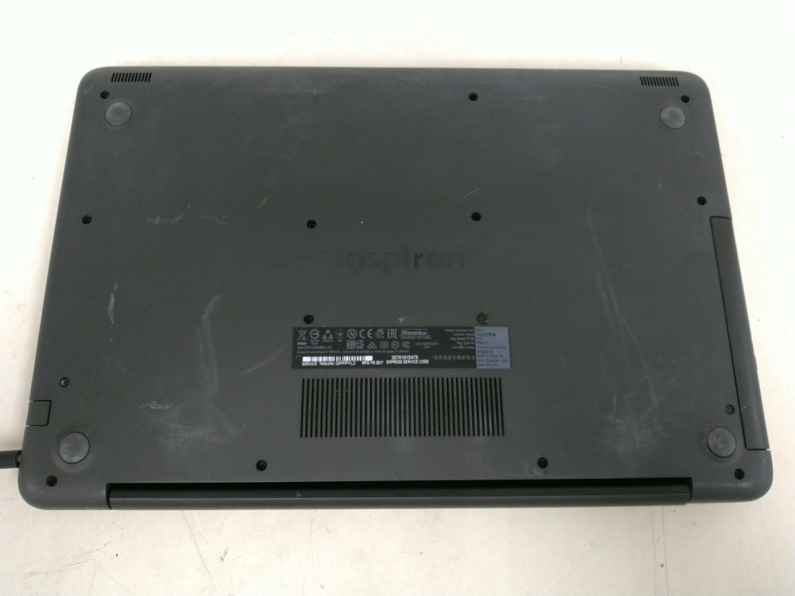 Dell inspiron 5565 15.6″AMD A9-9400 2400mhz 8gb ram 240gb SSD Charger* GFFPYL2