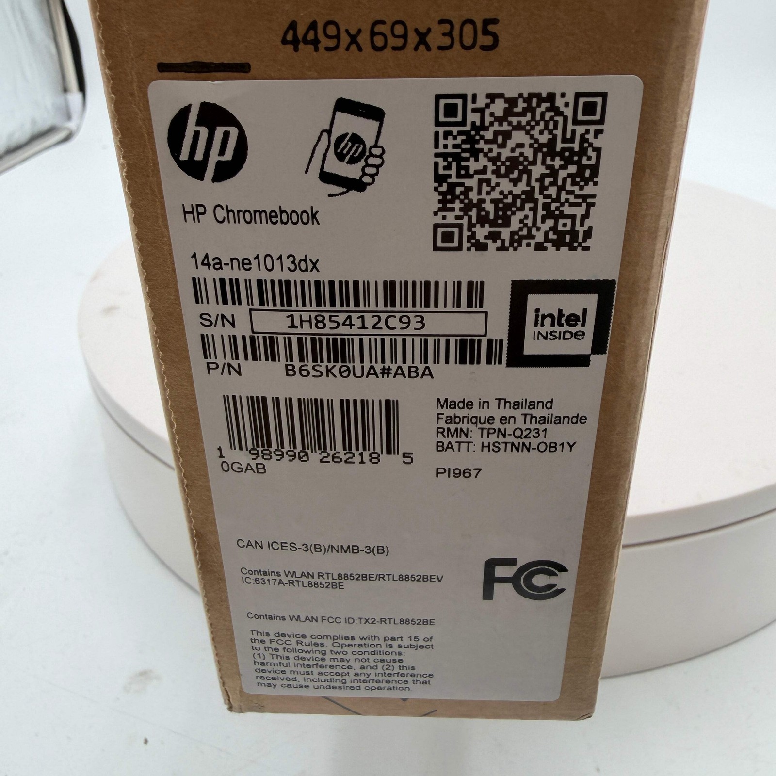 HP Chromebook 14a-1013dx 14-inch Laptop 4GB RAM 64GB Silver New Open Box