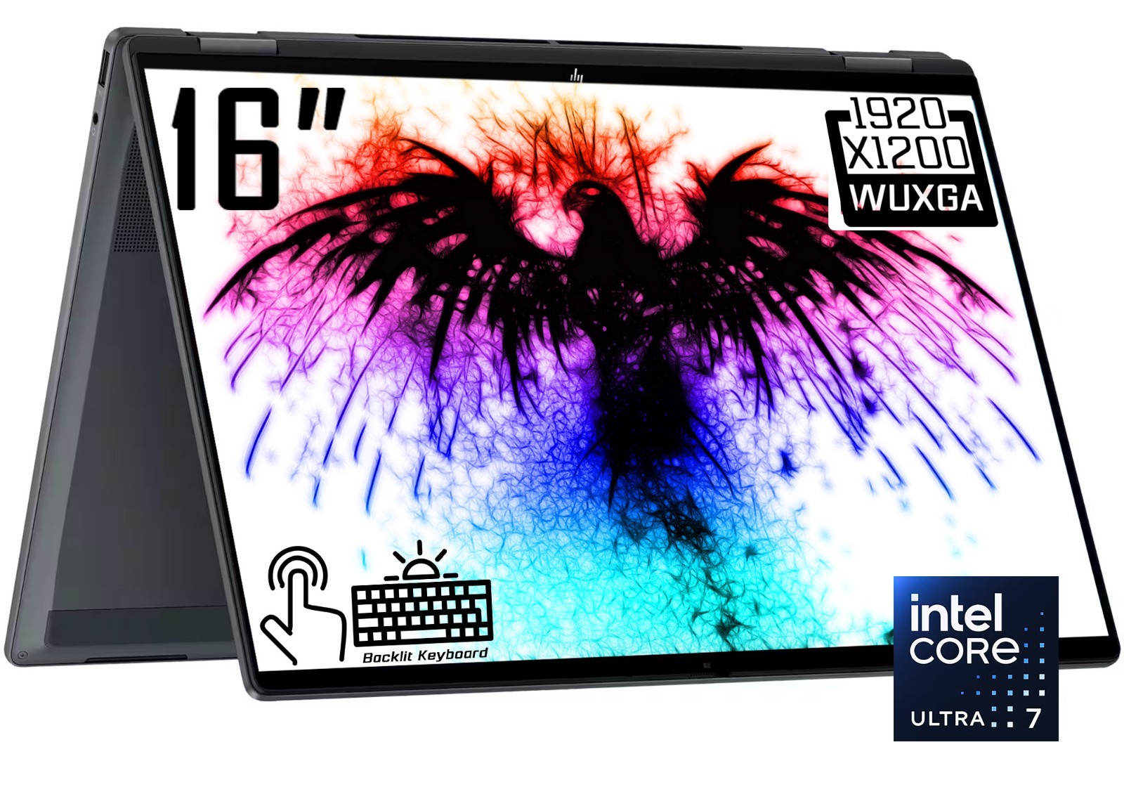 HP OmniBook X 2-in-1 16″ 2K Touchscreen Laptop Intel Core Ultra 7 256V 2TB SSD