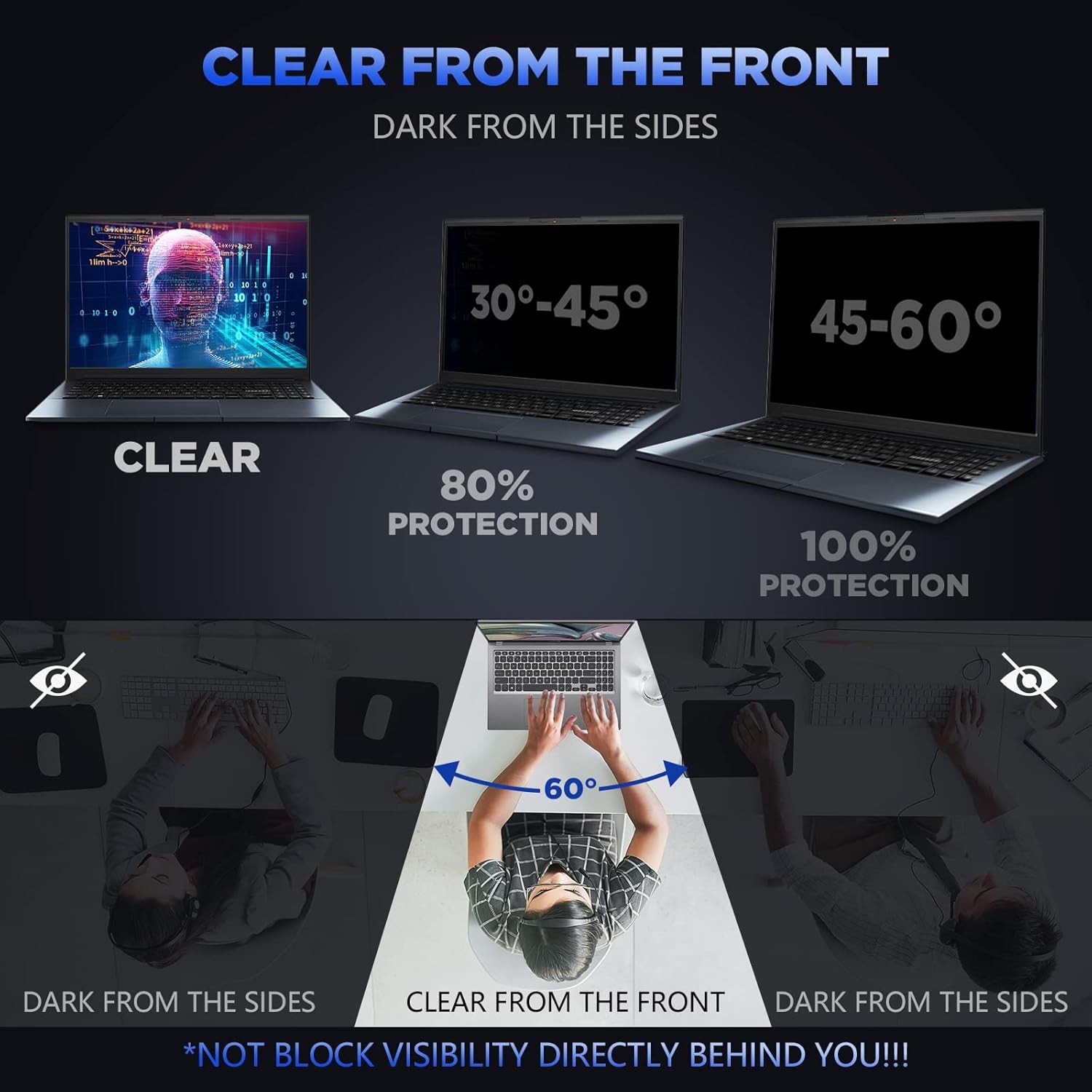 15.6″ Privacy Filter Screen Protector for 15.6 inch Widescreen Notebook Laptop