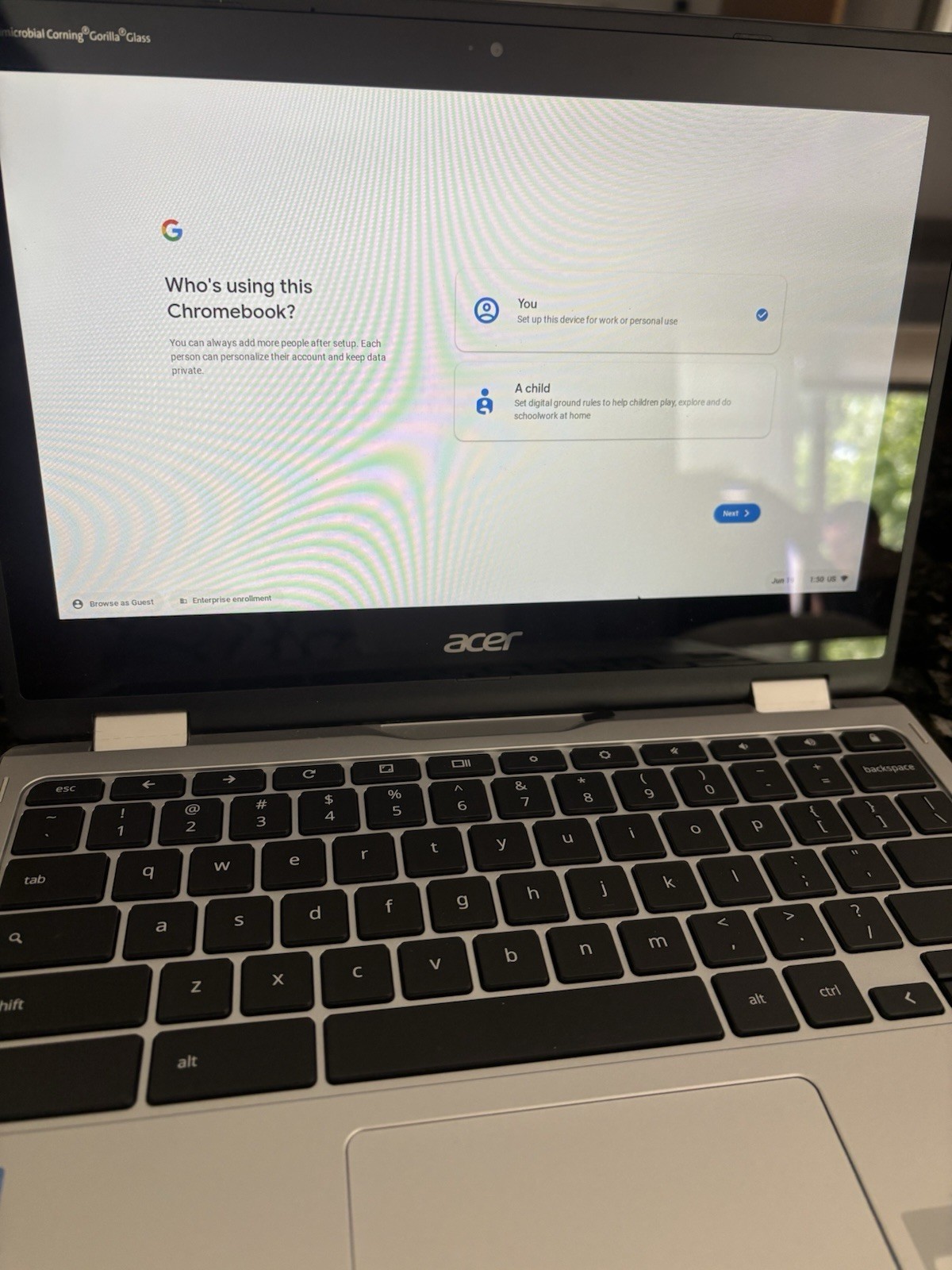 Acer Chromebook Spin 311 CP311-2H-C7QD 11.6” Touchscreen Celeron N4000 4GB 64GB