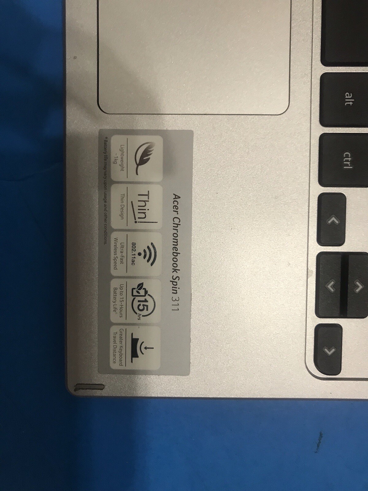 Very good acer chromebook spin 311 CP311-3H-k23x, convertible, 11.6″ touchscreen