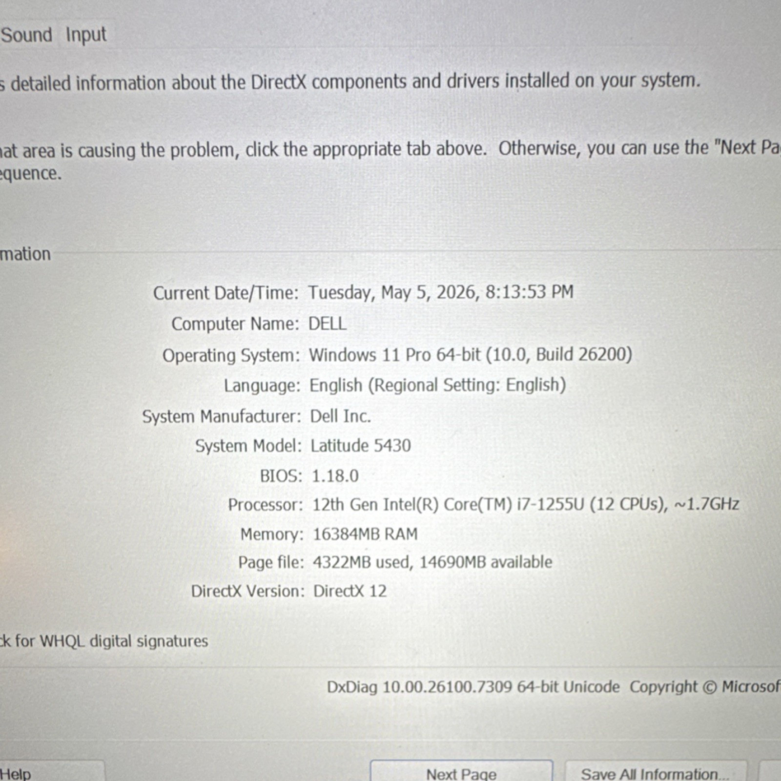 Dell Latitude 5430 14in FHD i7 12th Gen 16GB 512GB SSD Win 11 Pro