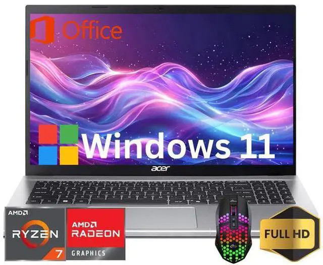 Acer Aspire Go 15.6 in Full Business Ryzen 7 7730U 16GB RAM 256GB SSD Lifetime