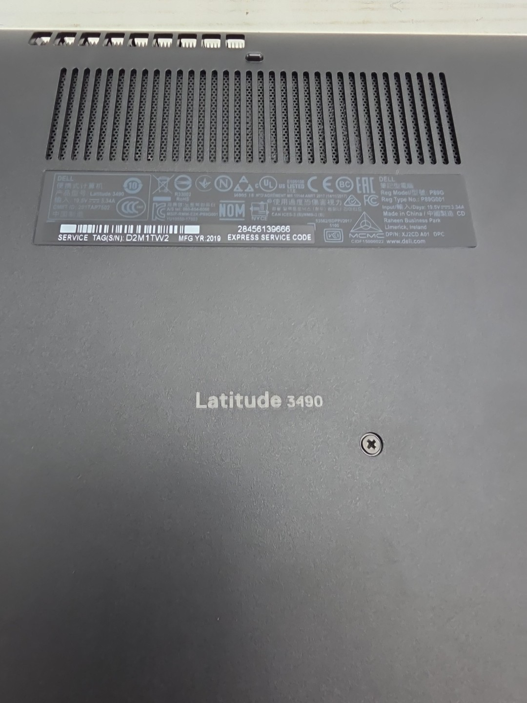 Dell Latitude 3490 Laptop • i3-7020U • 4GB RAM • 128GB SSD Needs New Battery