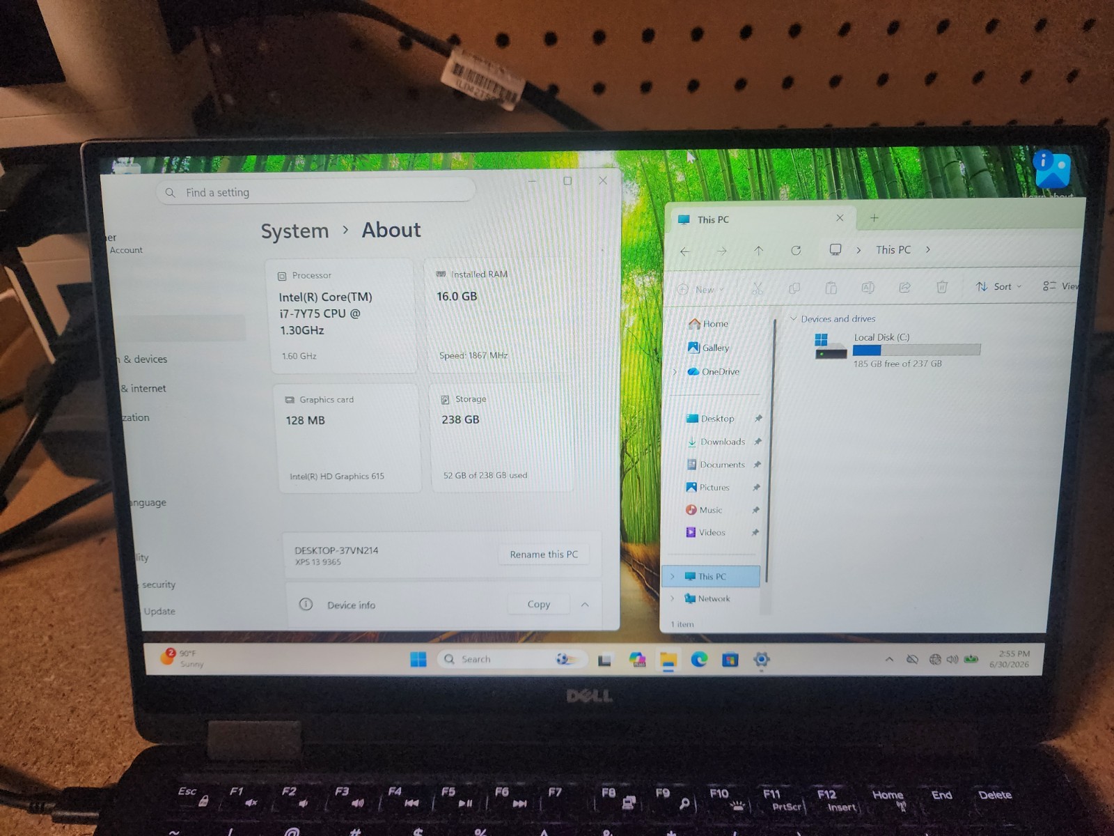Dell XPS 13 9365 i7-7Y75 1.3GHz 16GB RAM 256GB SSD Win 11 Pro Touchscreen