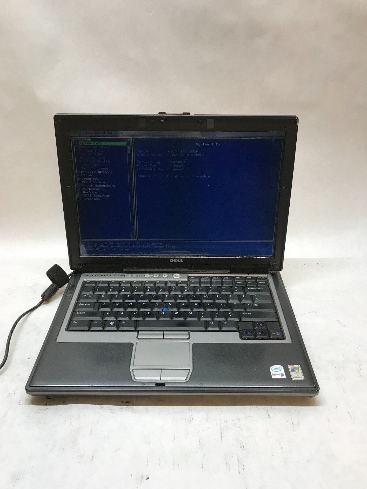 Dell Latitude D620 ATG Rugged 14.1″ Core 2 Duo 4GB RAM NO HDD/OS For Parts – DW