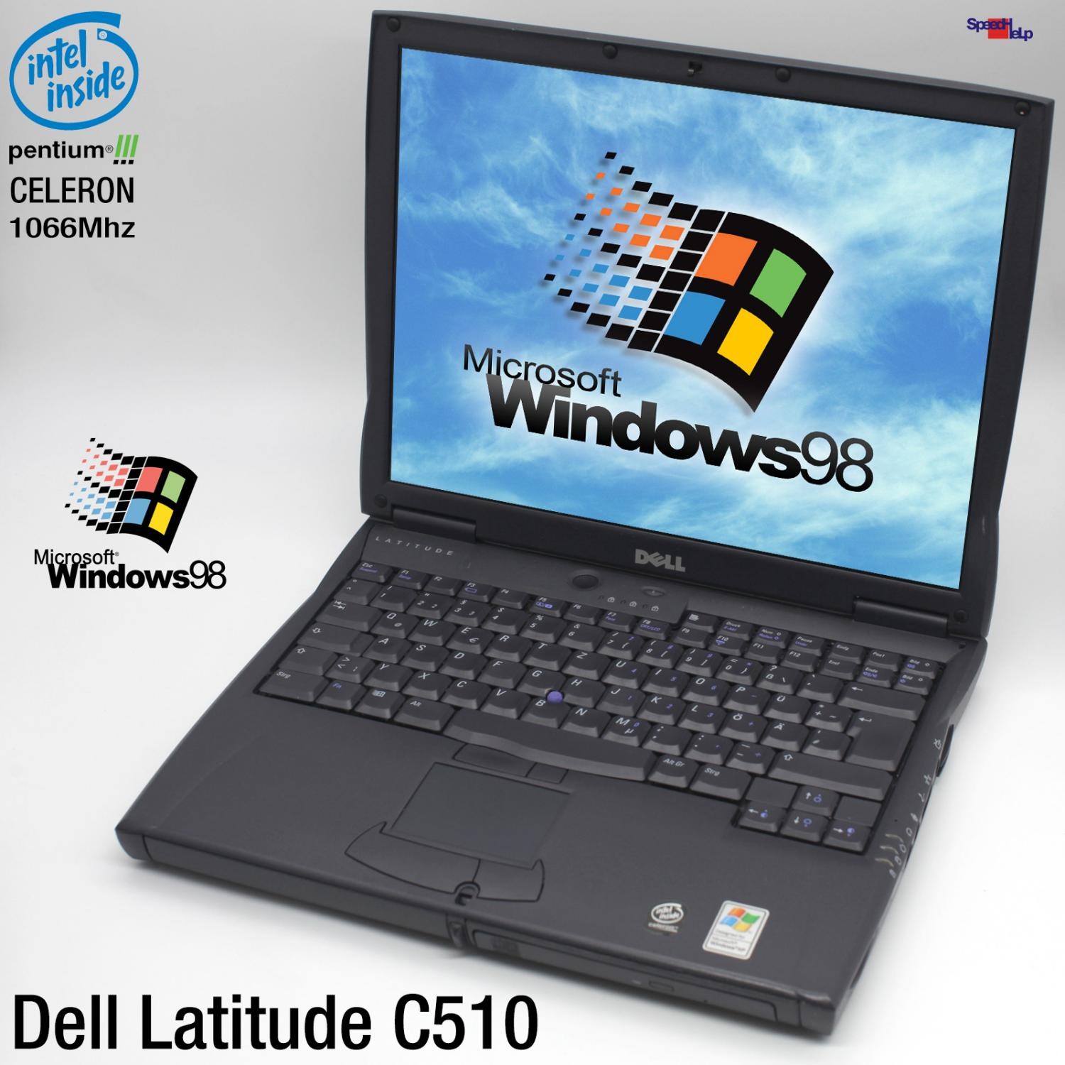 Dell Latitude C510 Intel Celeron-S 1066MHz Laptop 512MB 20GB RS232 LPT