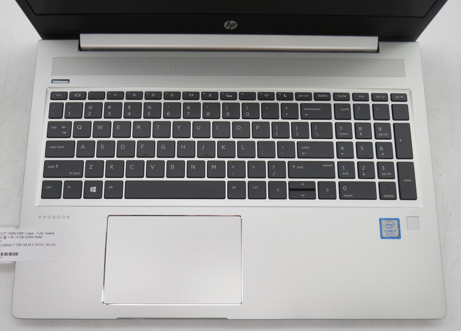 HP ProBook 450 G6 i7-8565U @ 1.8 GHz 8GB RAM 480GB & 256GB SSD MX130 No OS