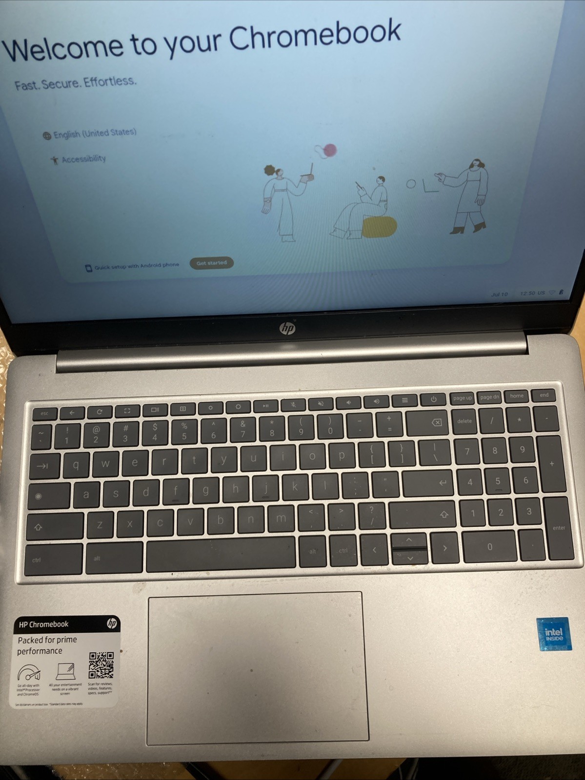 HP Chromebook 15a-nb0013dx – 15.6″ Intel N200 3.2 GHz, 8GB RAM, 64GB