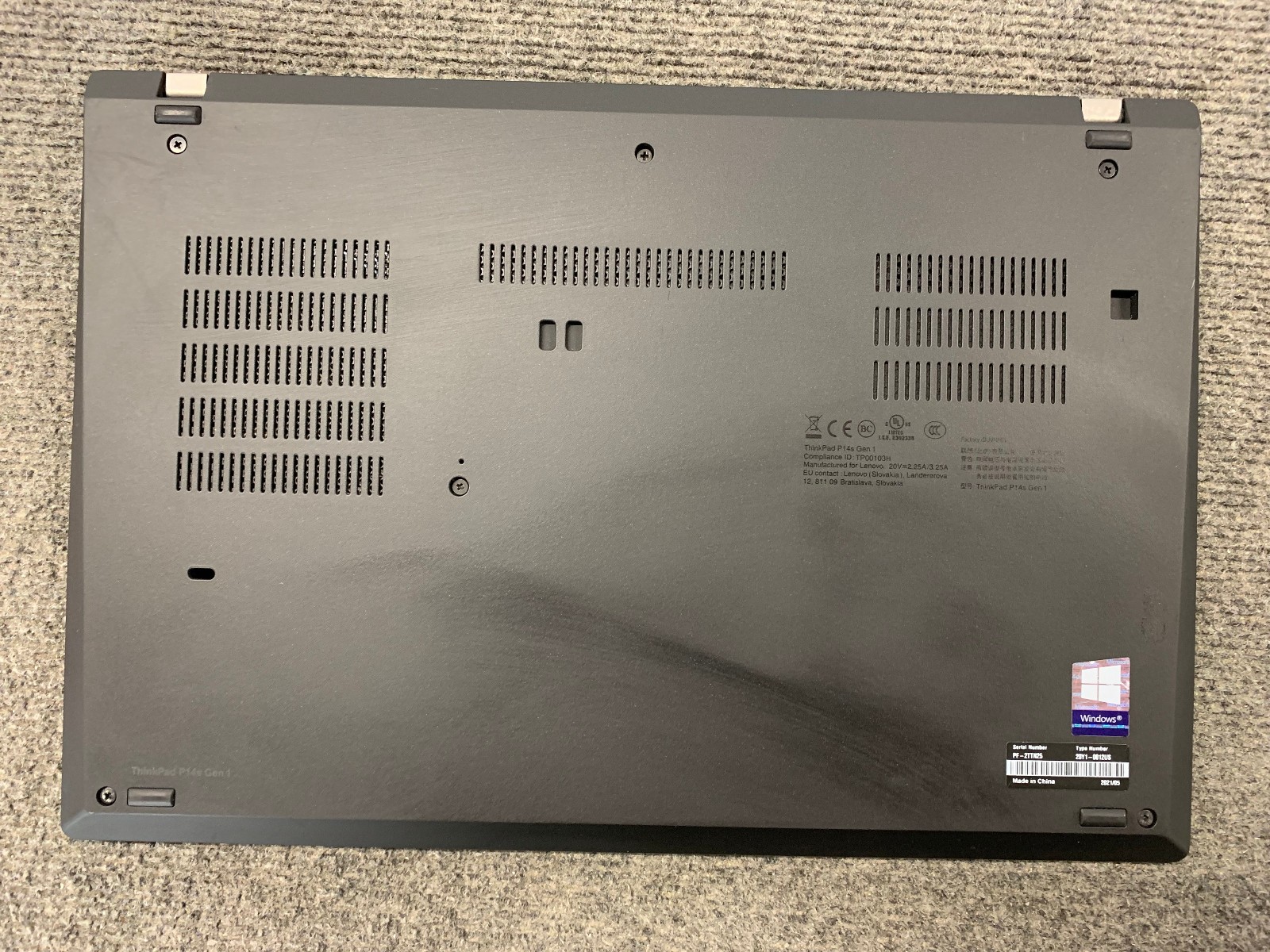 Lenovo ThinkPad P14s Gen 1 14″ Laptop AMD Ryzen 7 PRO 4750U 16GB RAM 512GB NVMe