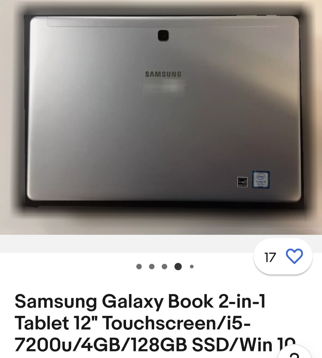 Samsung Galaxy Book laptop tablet 2 in 1