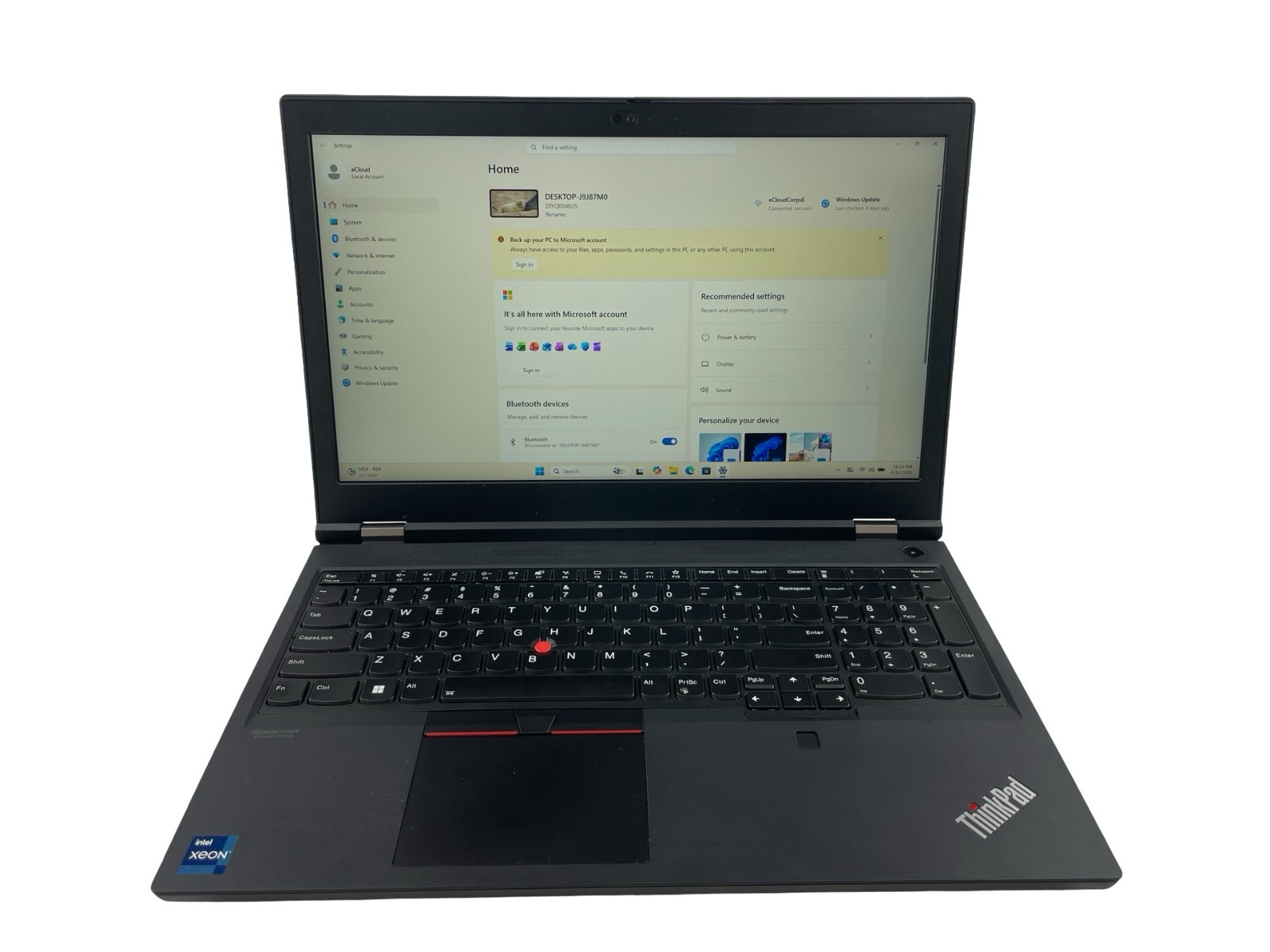 Lenovo ThinkPad P15 Gen 2i, Xeon W-11855M 32GB RAM 1.5TB NVMe W. 11P Ext. Bttry