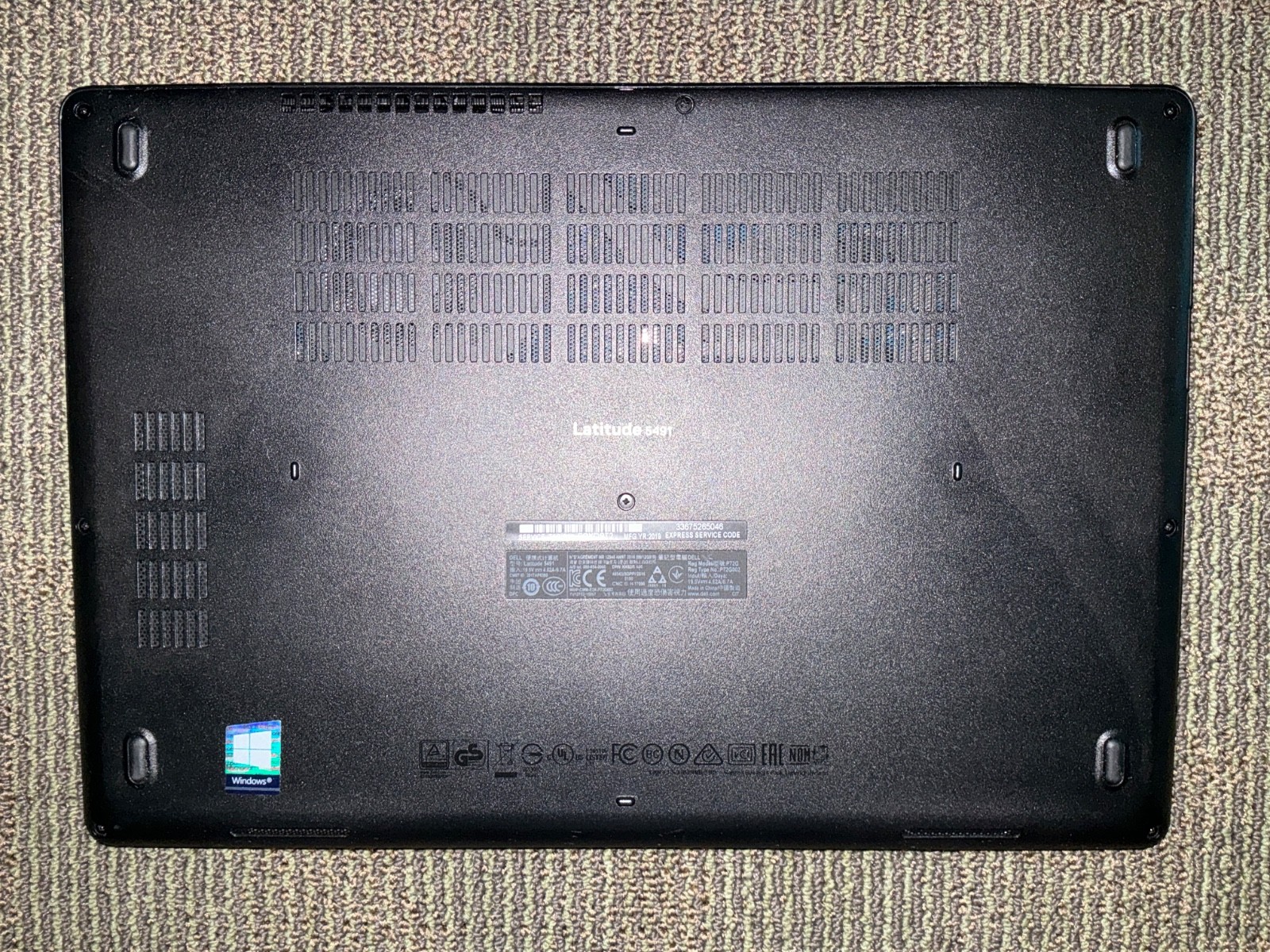 Dell Latitude 5491 14″ FHD I7-8850H 500GB SSD 16GB W11P Webcam Backlit