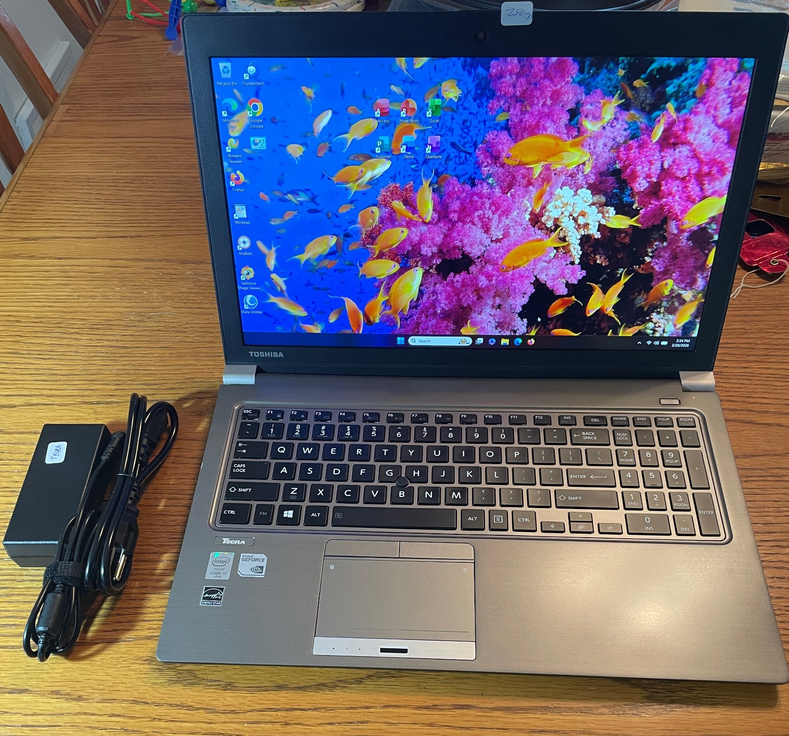 Toshiba Tecra Z50-A Laptop i7 16GB/256gb+1tb/Win11 Pro 25H2+Office 2021-1