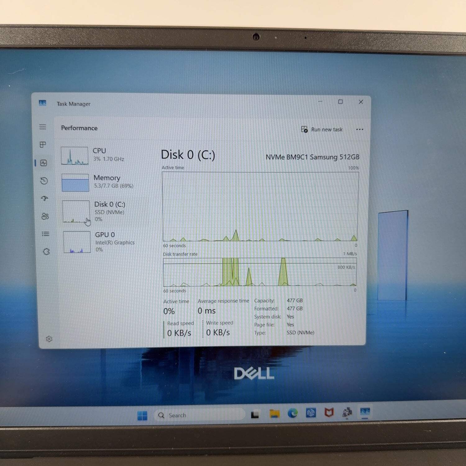 Dell 15-dc15250 15-DC15250 15.6″ Core 3 100U 1.2GHz 8GB RAM 512GB SSD